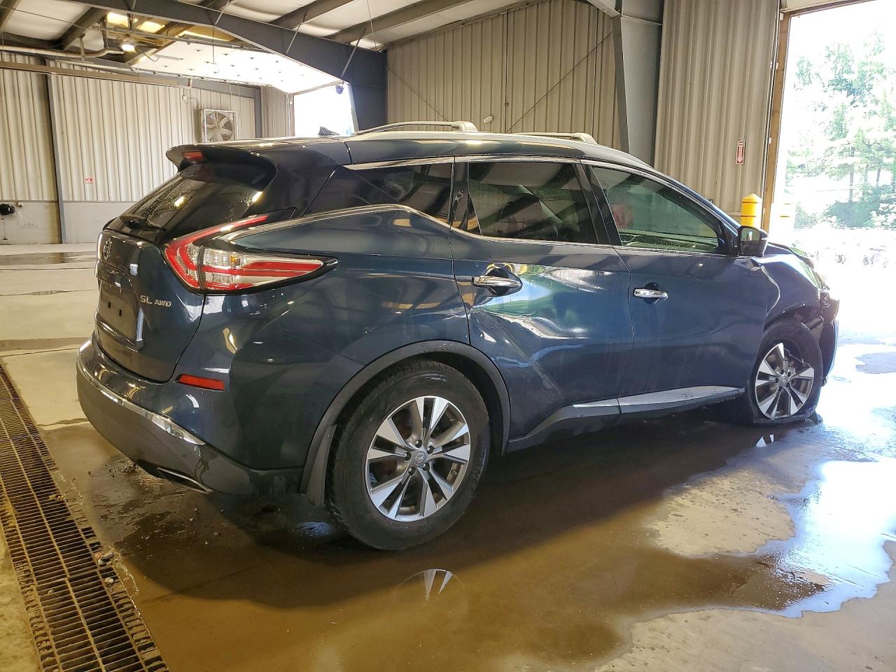 2015 Nissan Murano Sl Blue vin: 5N1AZ2MH9FN221108