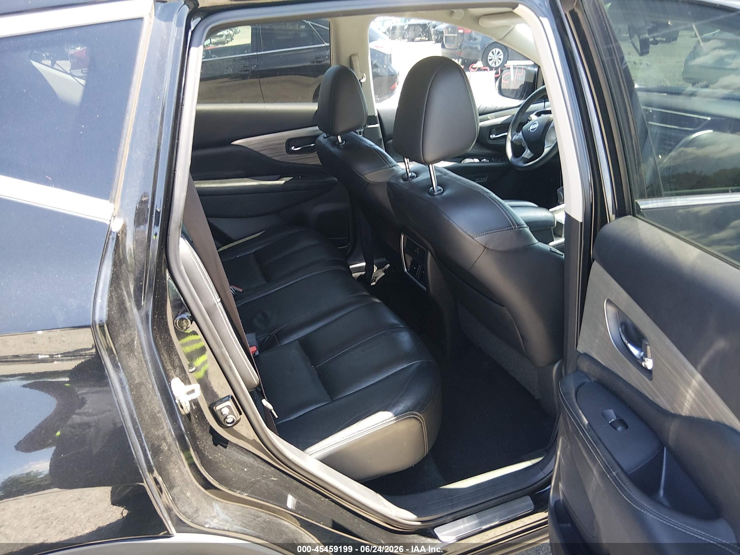 2015 Nissan Murano Sl Black vin: 5N1AZ2MH9FN226177