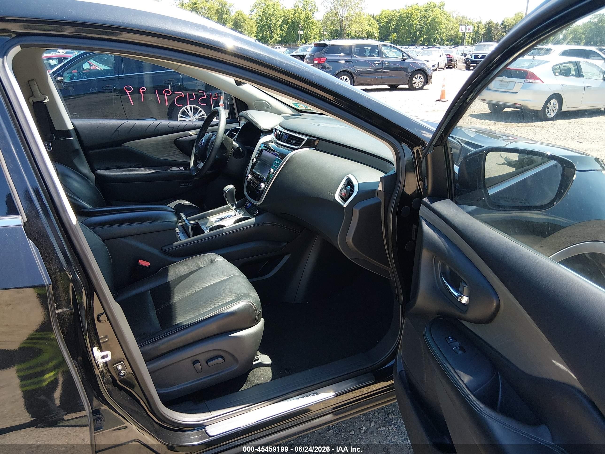 2015 Nissan Murano Sl Black vin: 5N1AZ2MH9FN226177