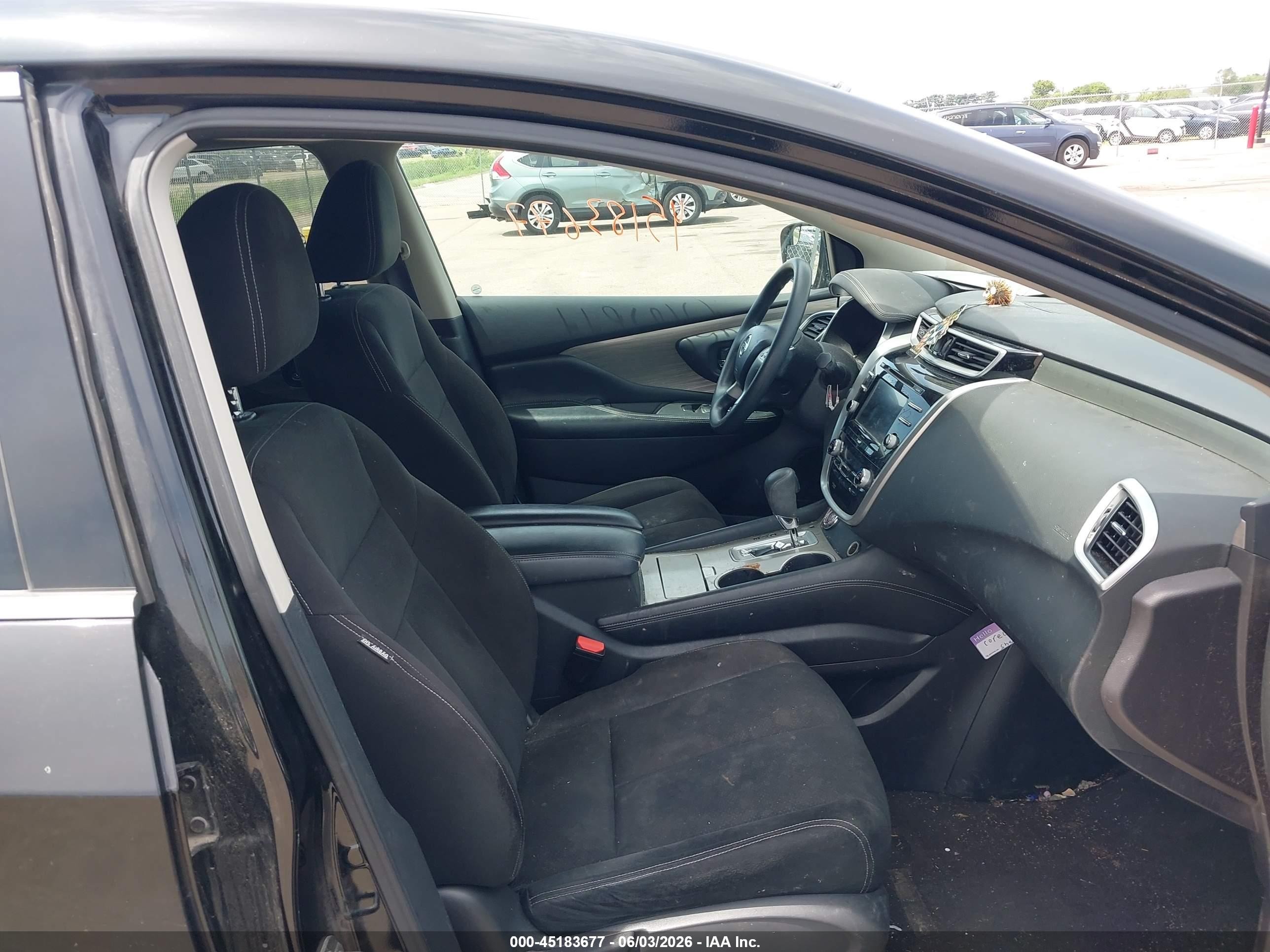 2015 Nissan Murano S Black vin: 5N1AZ2MH9FN226454