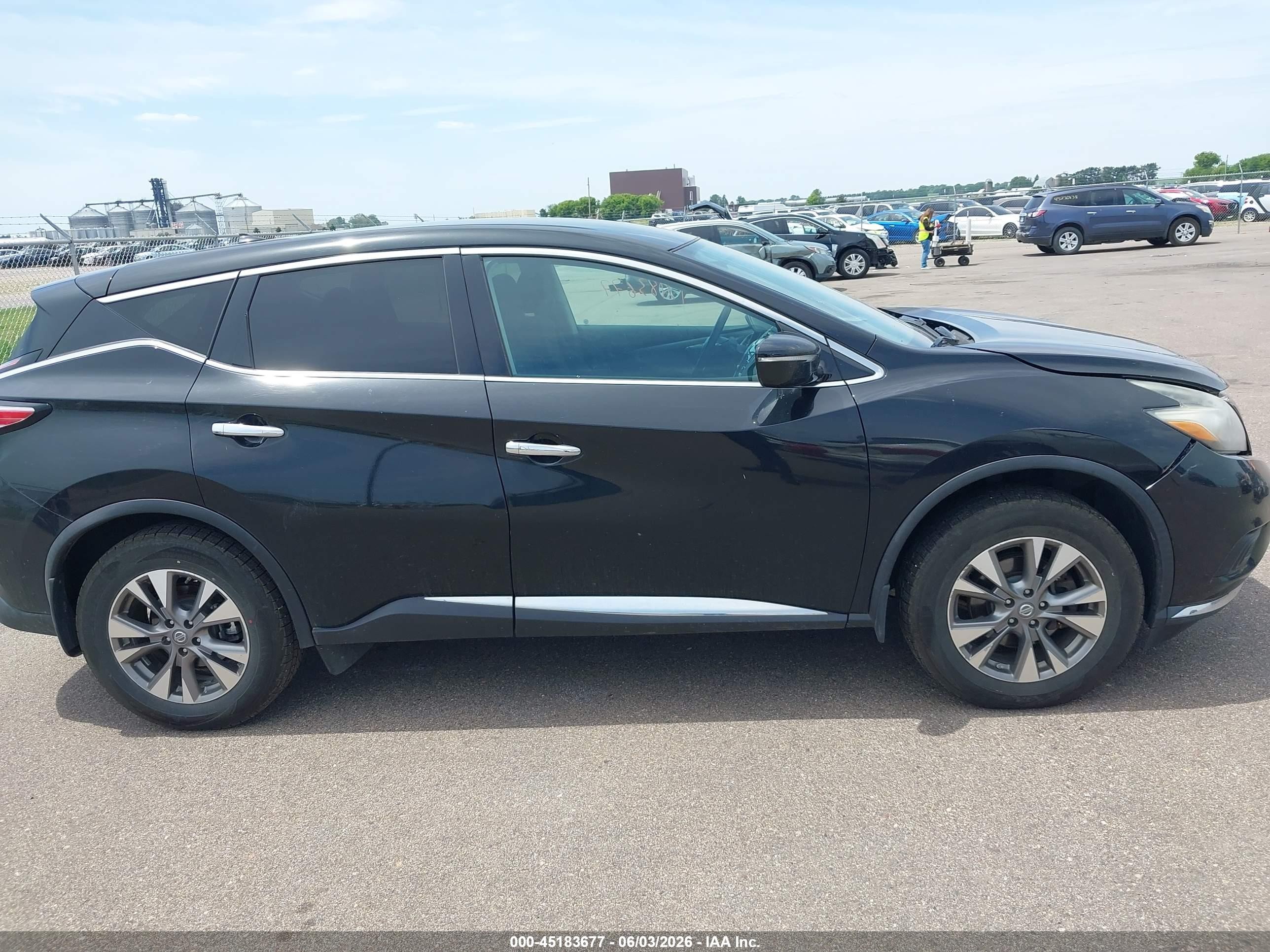 2015 Nissan Murano S Black vin: 5N1AZ2MH9FN226454