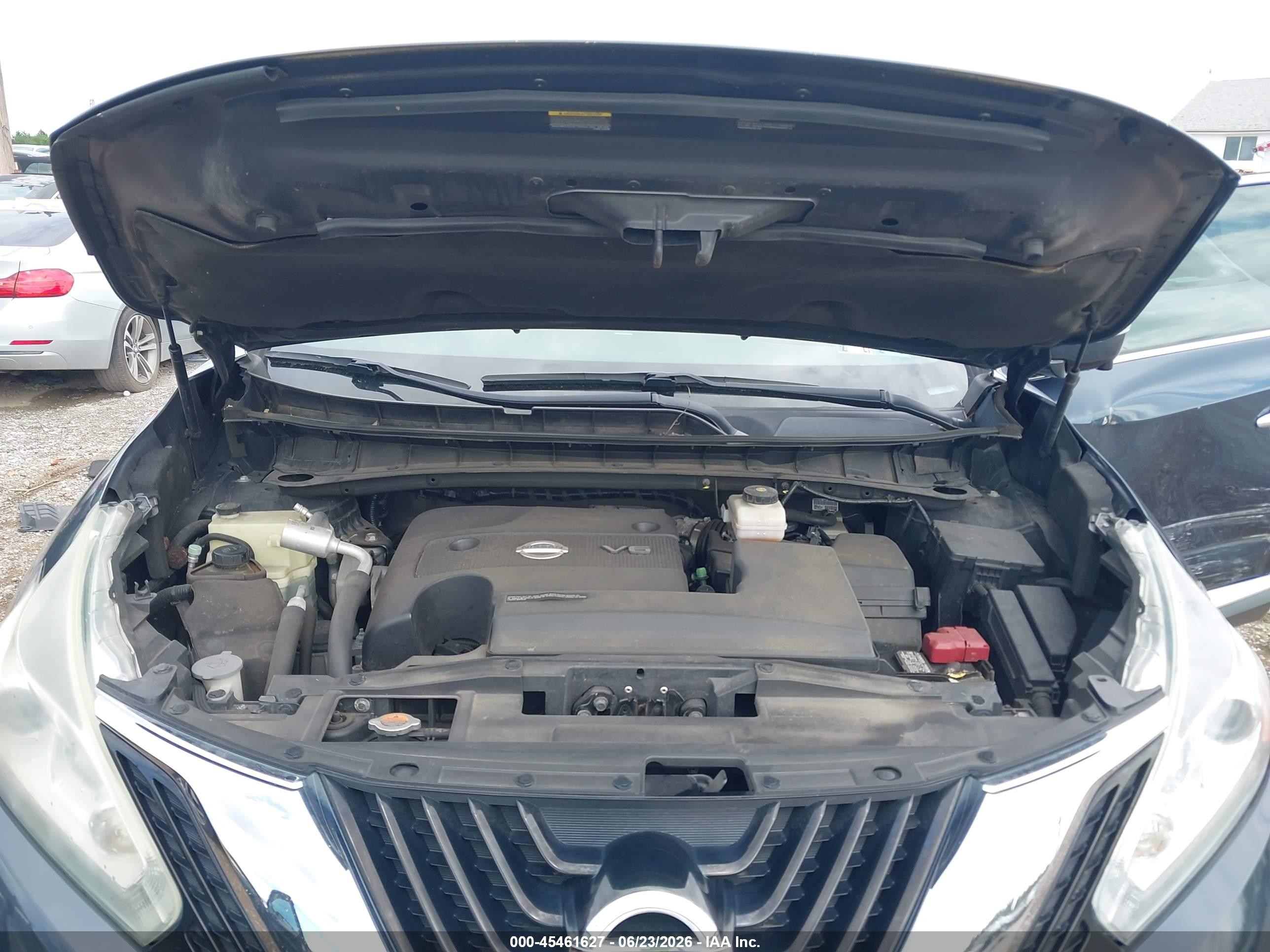 2015 Nissan Murano Sl Dark Blue vin: 5N1AZ2MH9FN228656