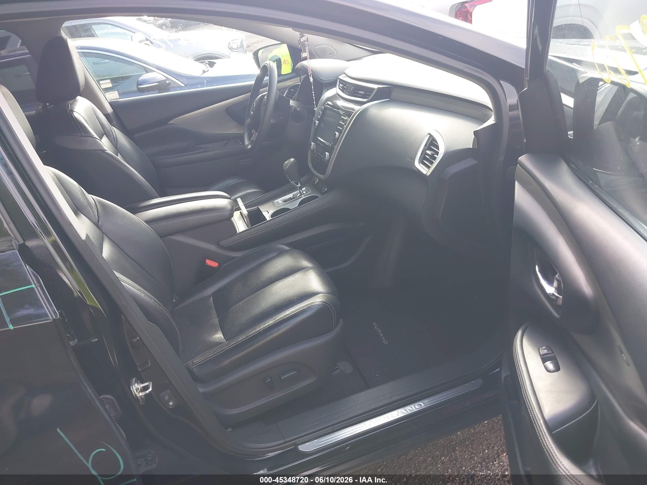 2015 Nissan Murano Sl Black vin: 5N1AZ2MH9FN232156