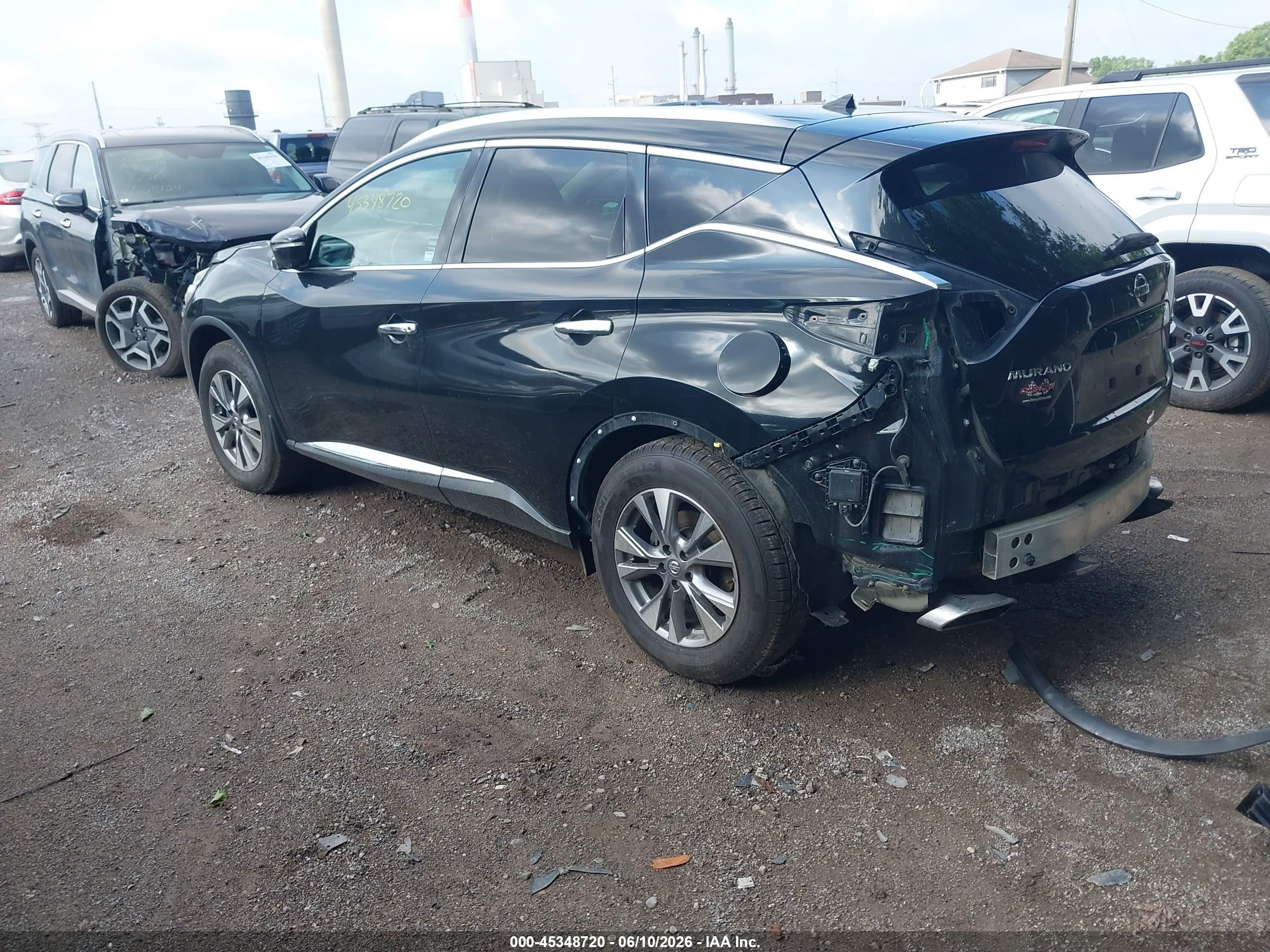 2015 Nissan Murano Sl Black vin: 5N1AZ2MH9FN232156
