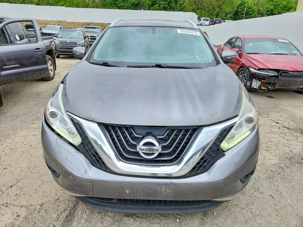 2015 Nissan Murano Sl Gray vin: 5N1AZ2MH9FN232612