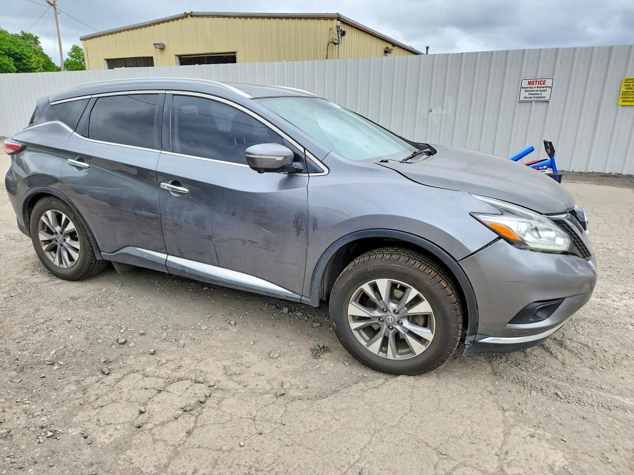 2015 Nissan Murano Sl Gray vin: 5N1AZ2MH9FN232612