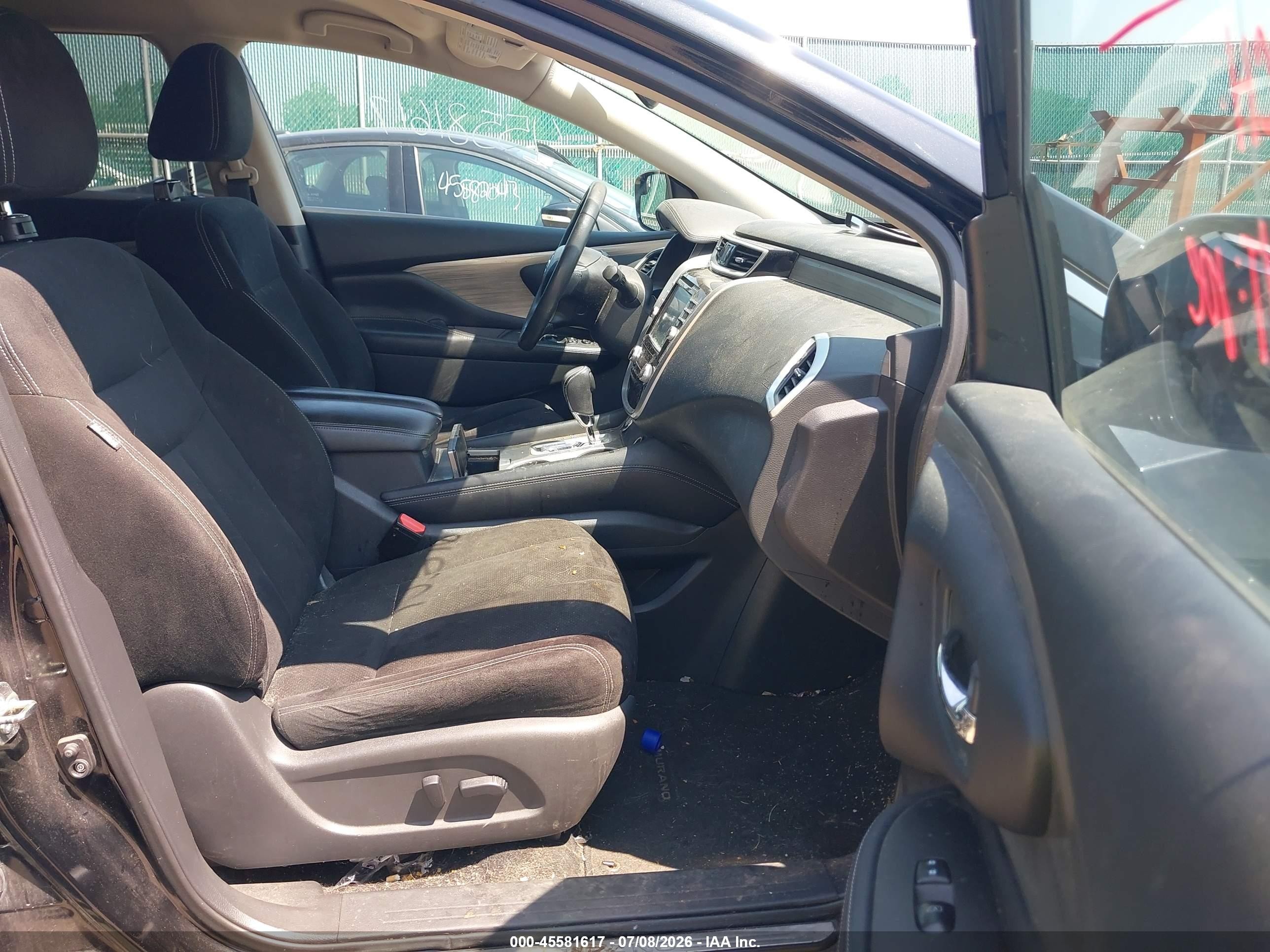 2015 Nissan Murano Sv Black vin: 5N1AZ2MH9FN234960