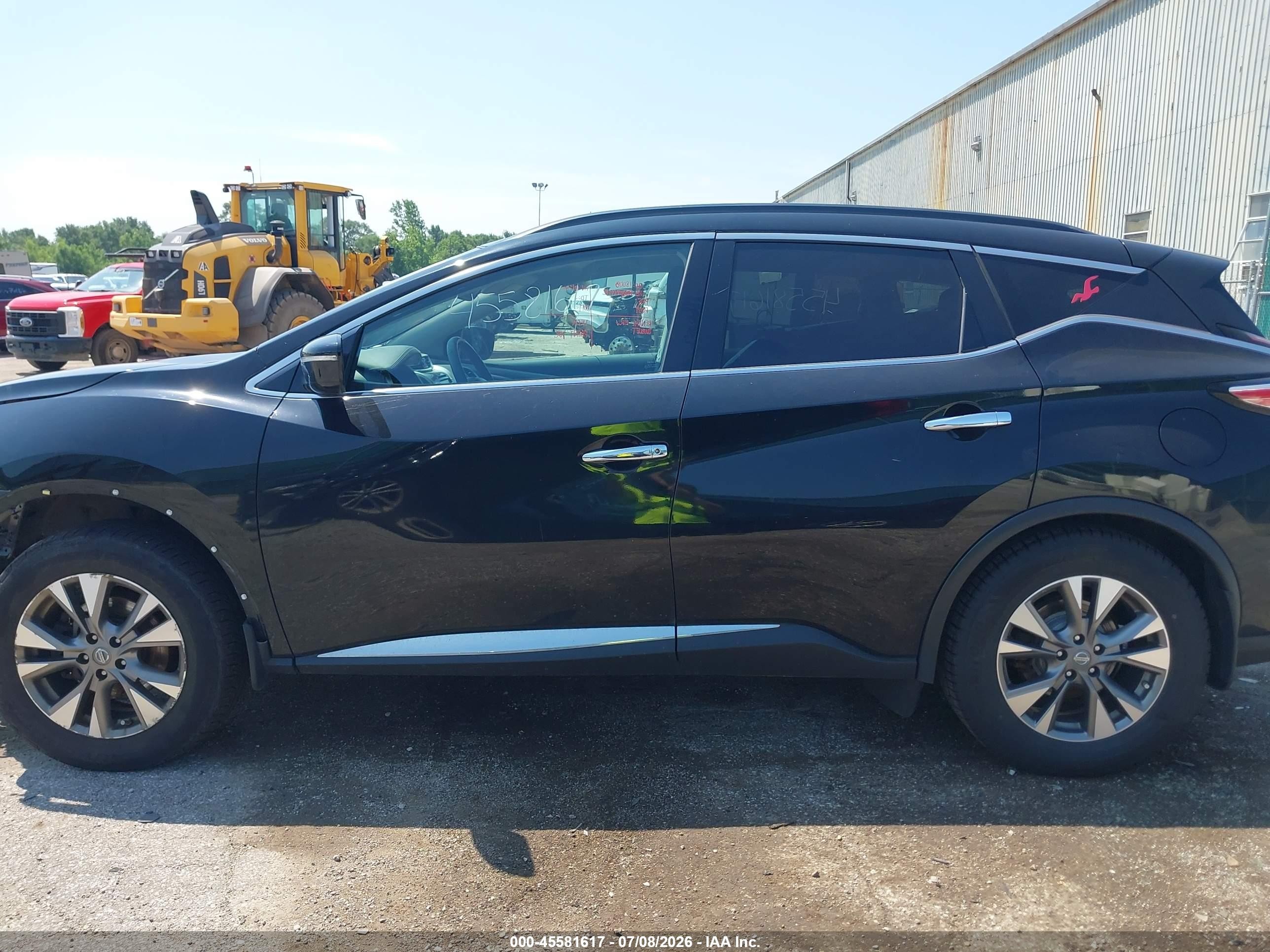 2015 Nissan Murano Sv Black vin: 5N1AZ2MH9FN234960