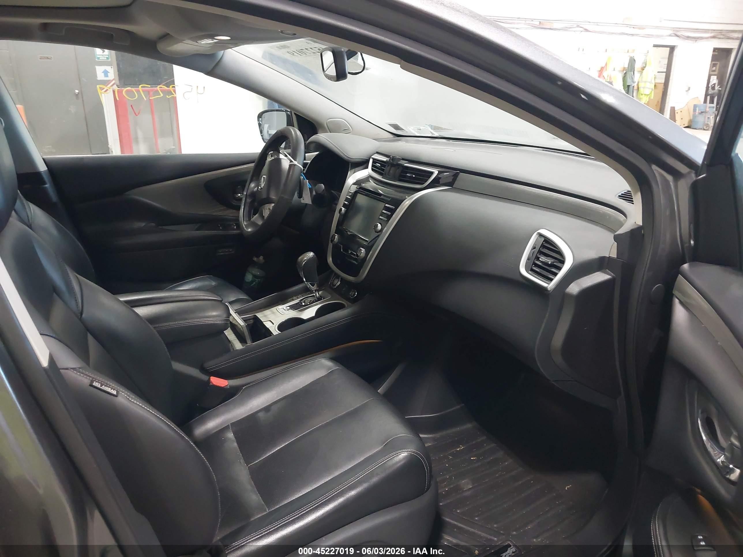 2015 Nissan Murano Sl Gray vin: 5N1AZ2MH9FN235655
