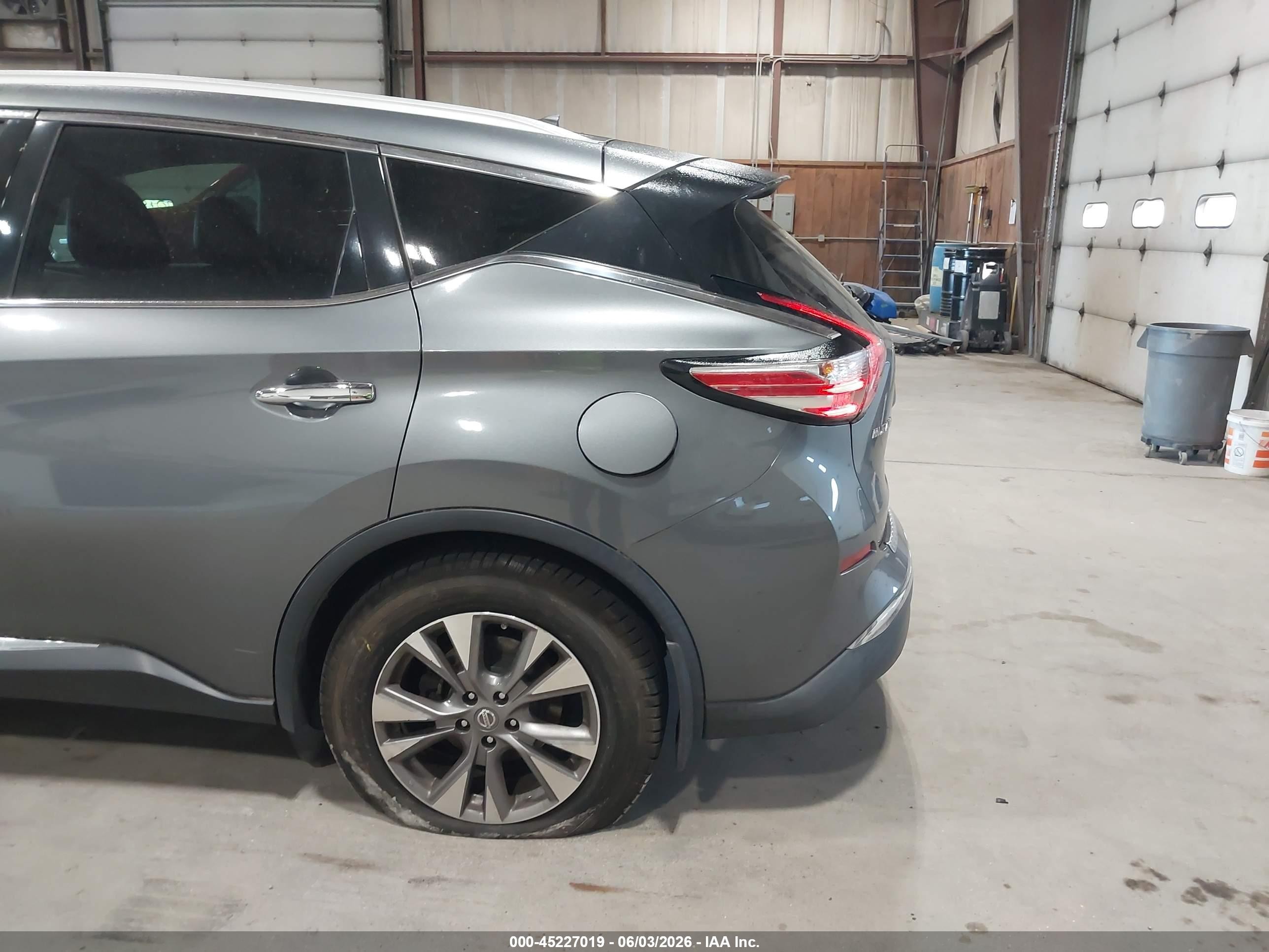 2015 Nissan Murano Sl Gray vin: 5N1AZ2MH9FN235655