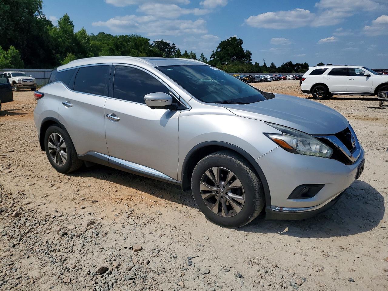 2015 Nissan Murano Sl Silver vin: 5N1AZ2MH9FN243934