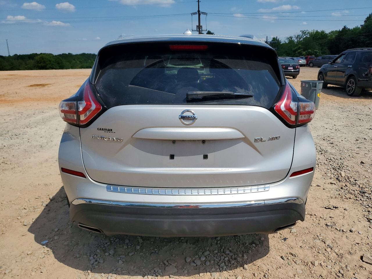 2015 Nissan Murano Sl Silver vin: 5N1AZ2MH9FN243934