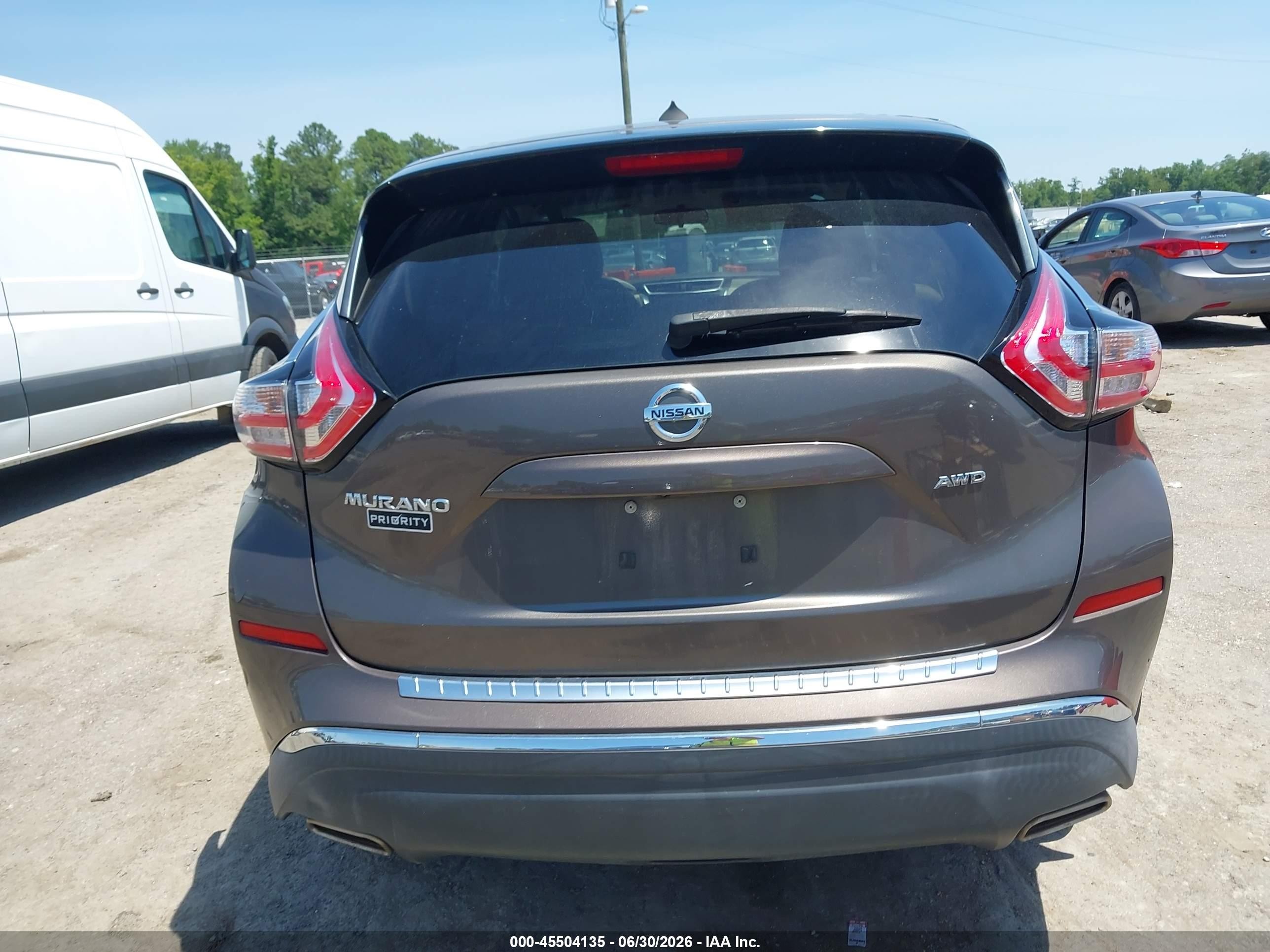 2015 Nissan Murano S Коричневый vin: 5N1AZ2MH9FN250656