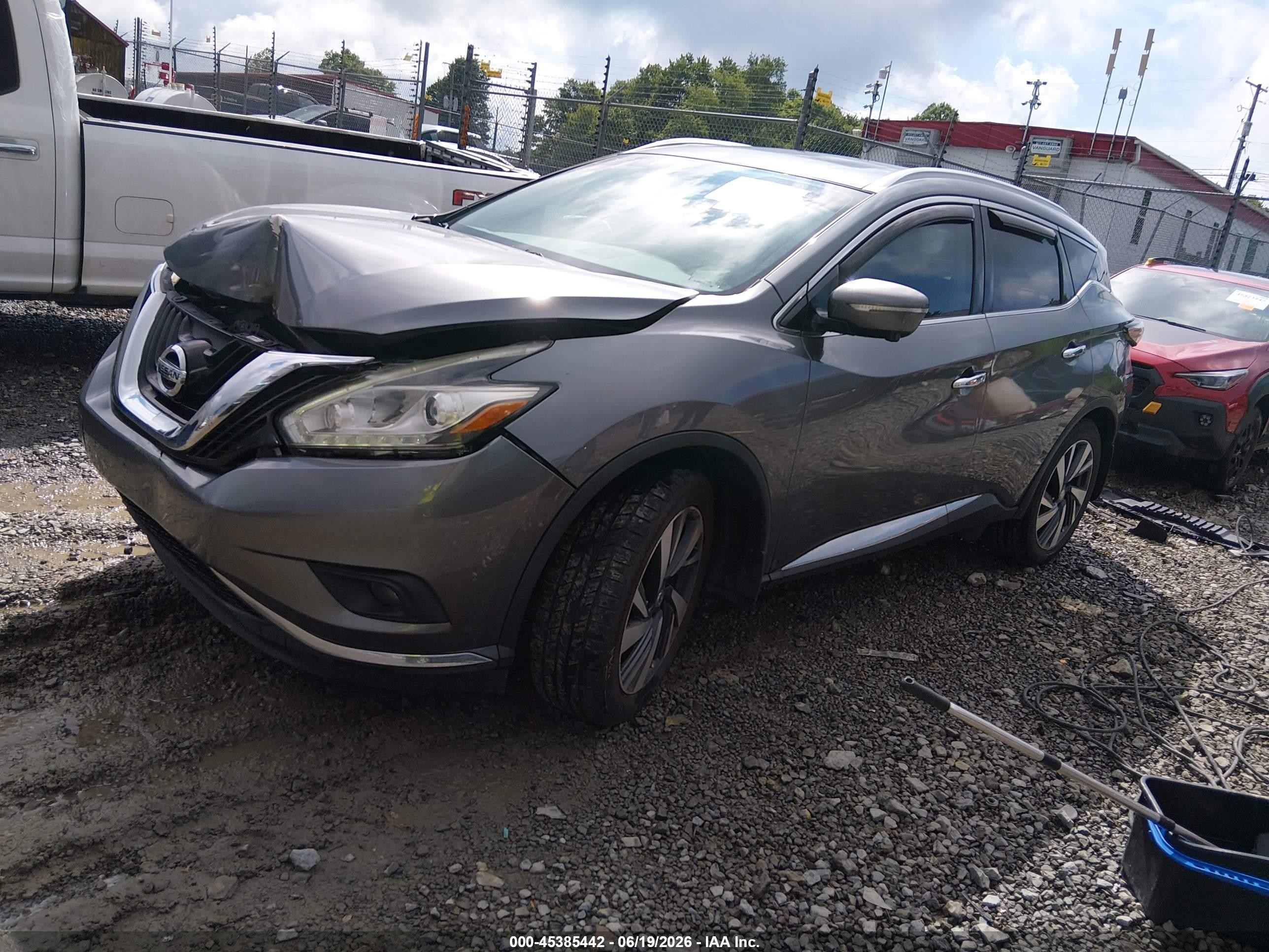 2015 Nissan Murano Platinum Gray vin: 5N1AZ2MH9FN252990