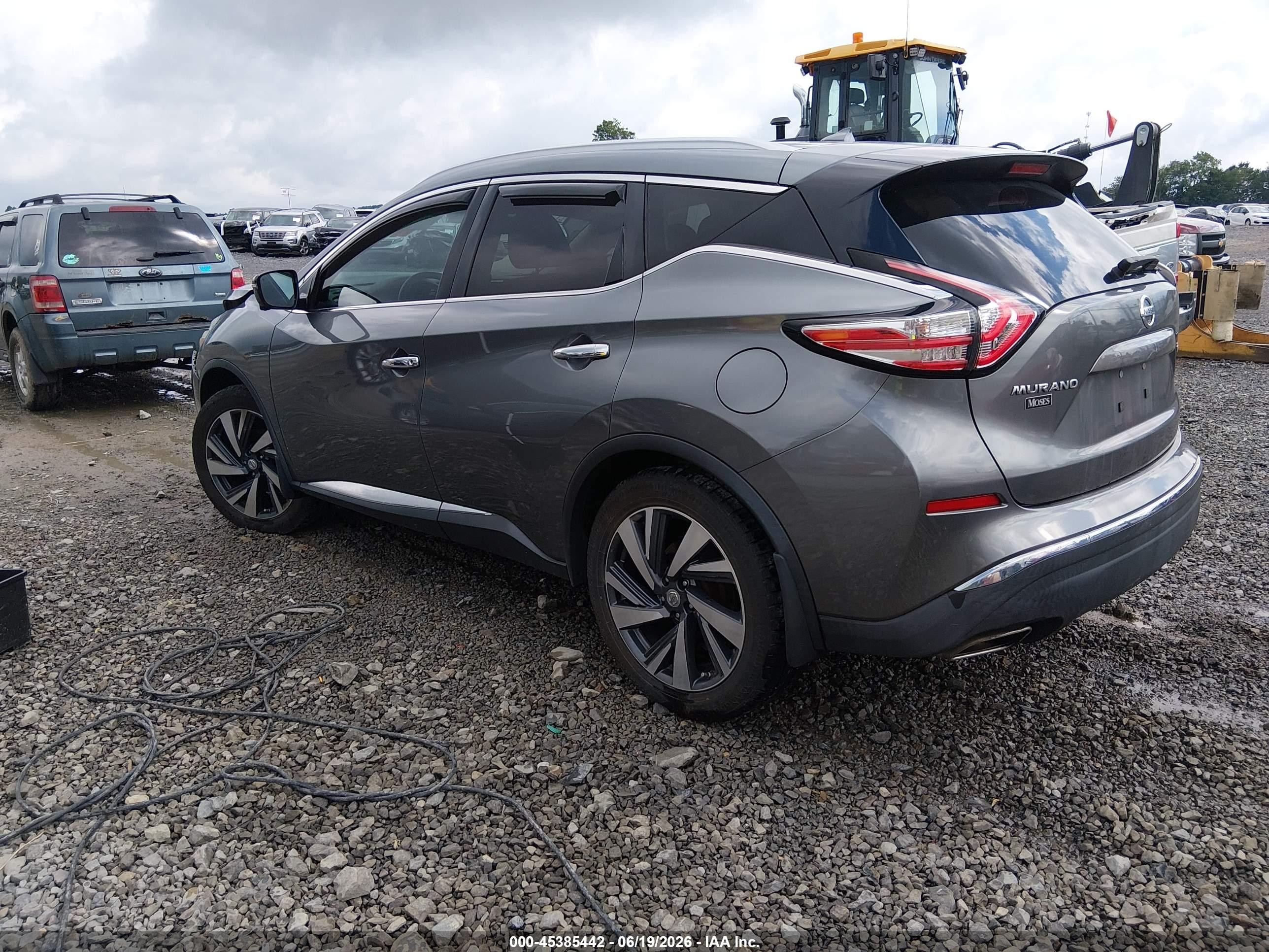 2015 Nissan Murano Platinum Gray vin: 5N1AZ2MH9FN252990