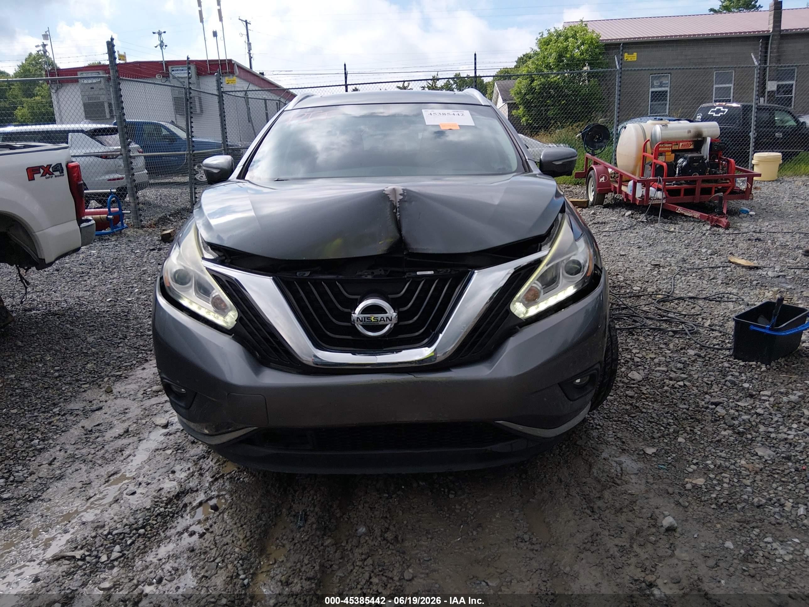 2015 Nissan Murano Platinum Gray vin: 5N1AZ2MH9FN252990
