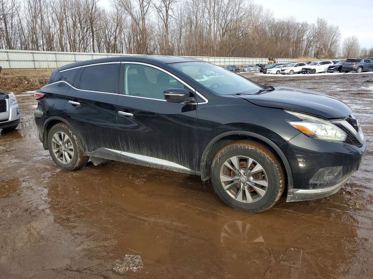 2015 Nissan Murano S Black vin: 5N1AZ2MH9FN259776