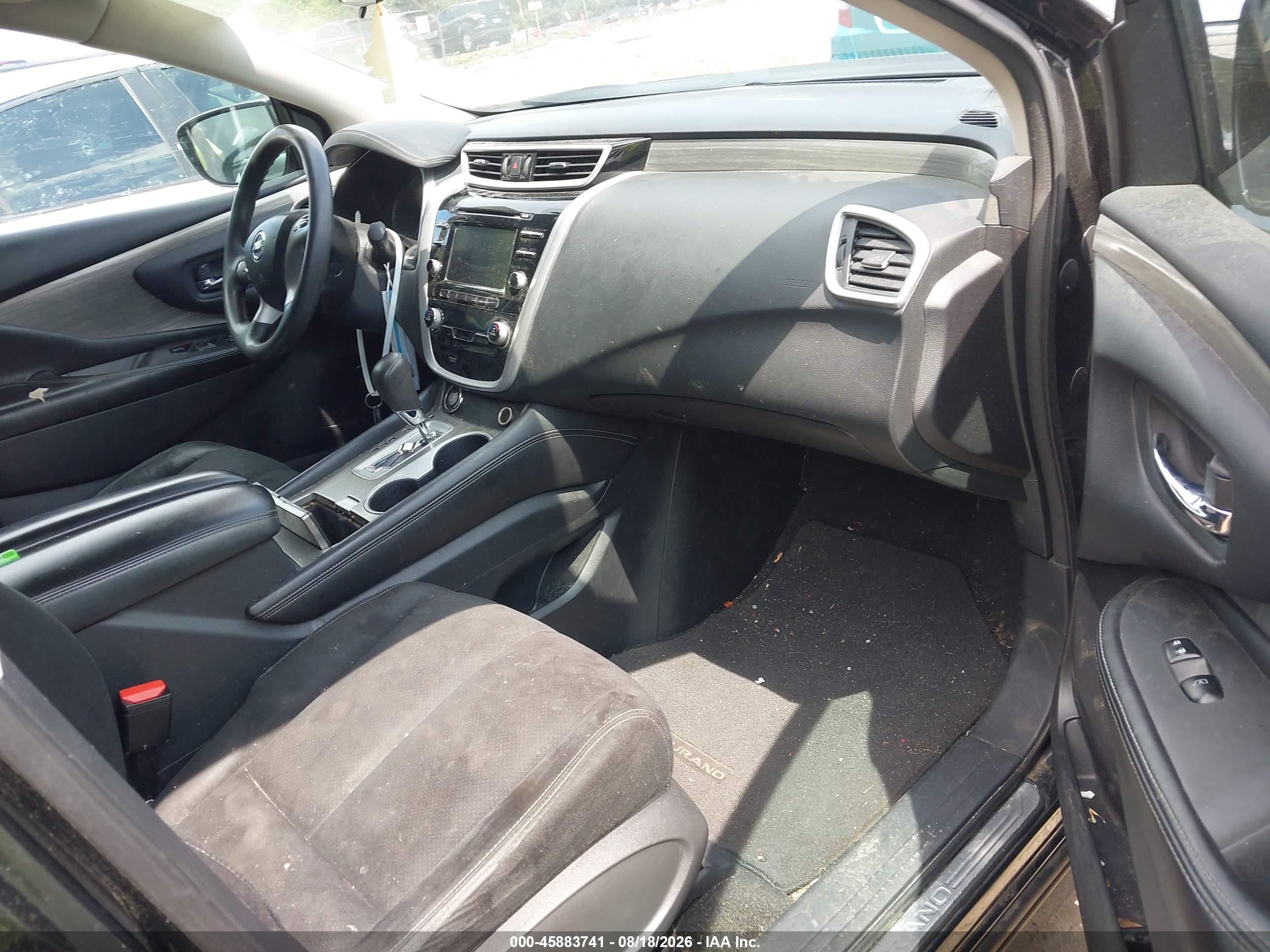 2015 Nissan Murano S Black vin: 5N1AZ2MH9FN261091