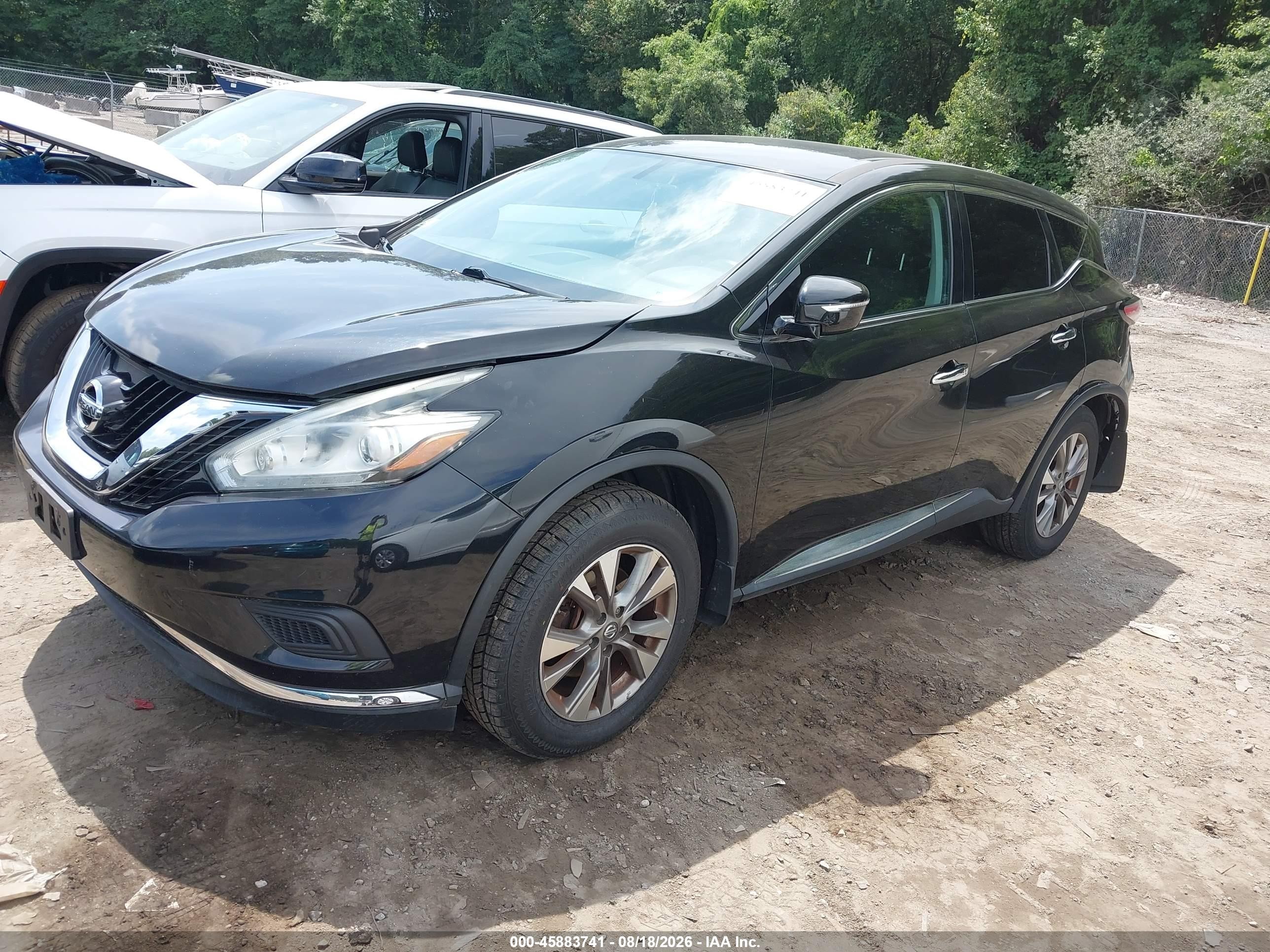 2015 Nissan Murano S Black vin: 5N1AZ2MH9FN261091