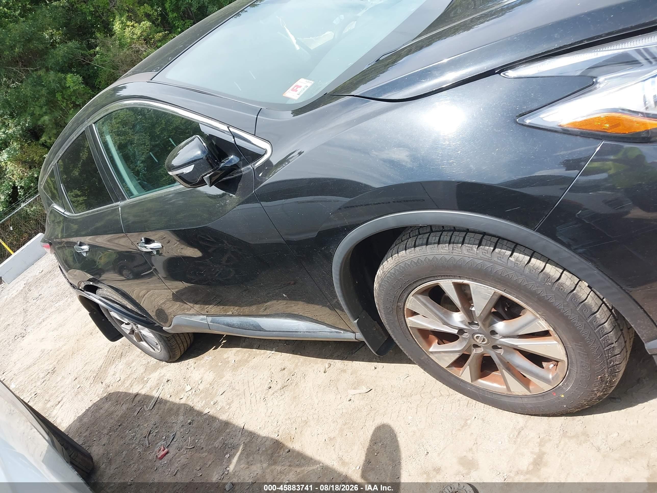 2015 Nissan Murano S Black vin: 5N1AZ2MH9FN261091