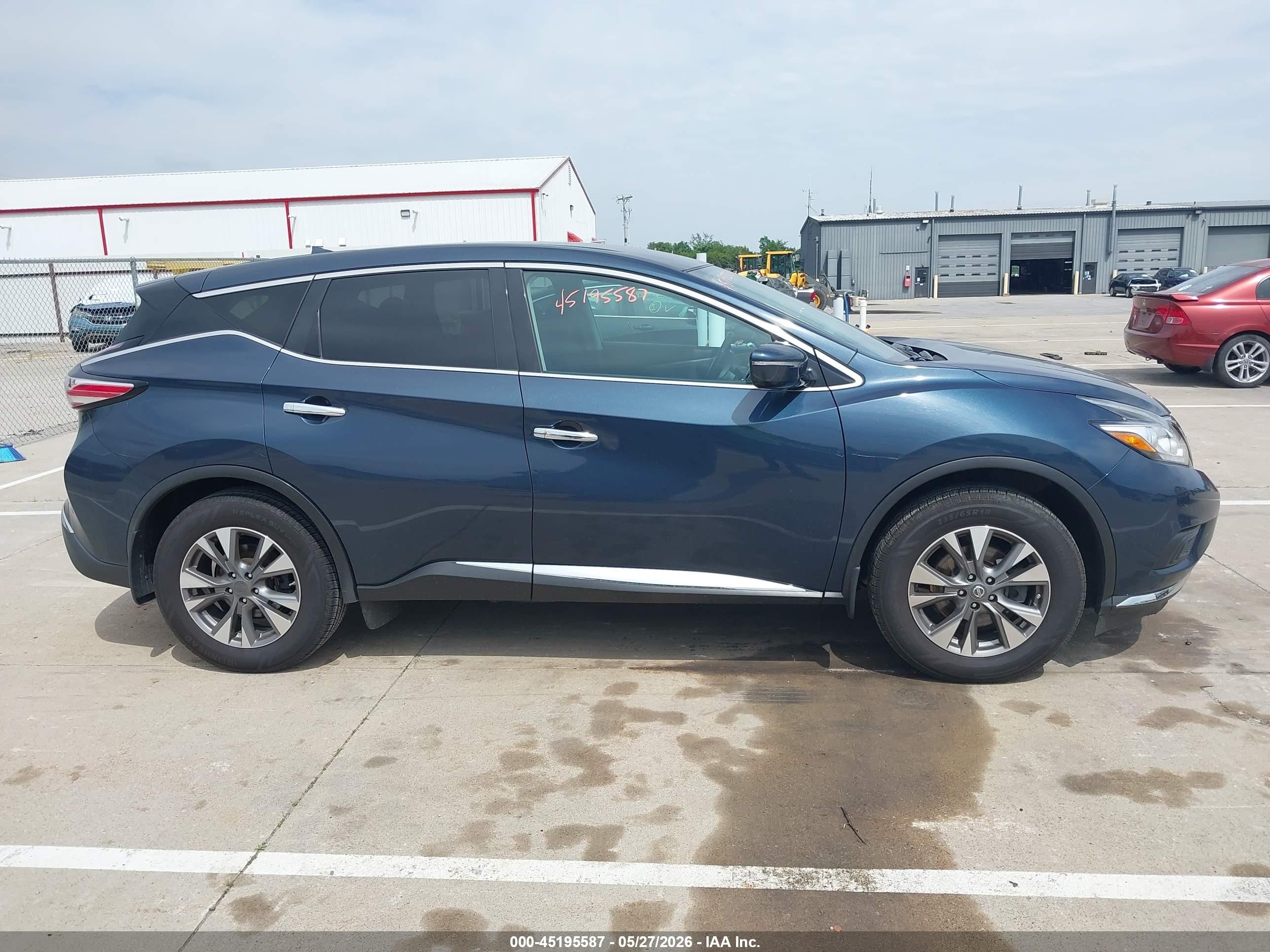 2015 Nissan Murano S Blue vin: 5N1AZ2MH9FN278666