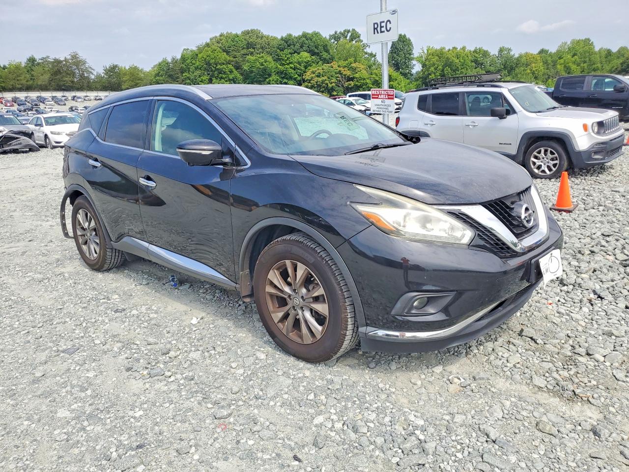 2015 Nissan Murano Sl Черный vin: 5N1AZ2MH9FN279557
