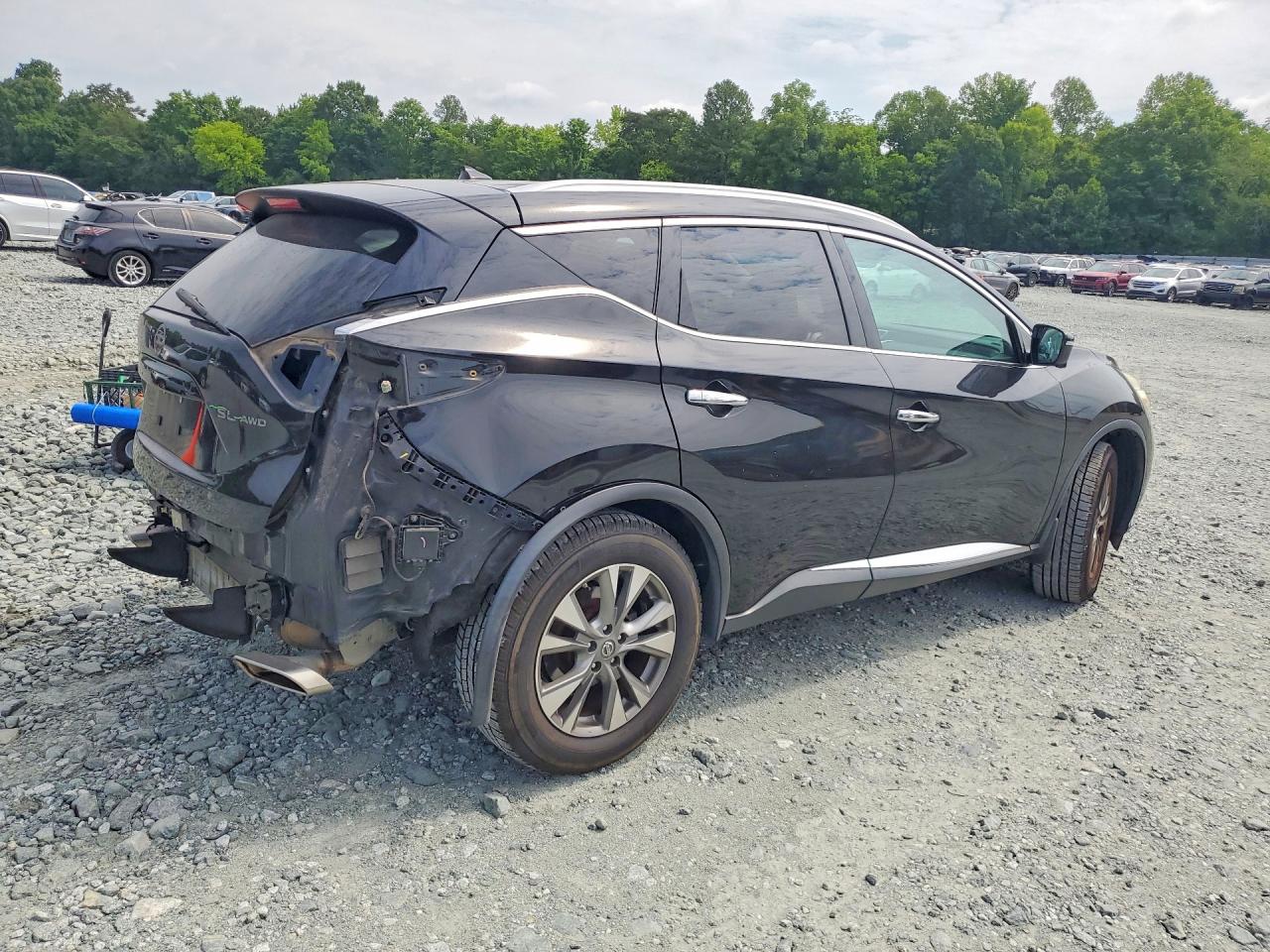 2015 Nissan Murano Sl Черный vin: 5N1AZ2MH9FN279557