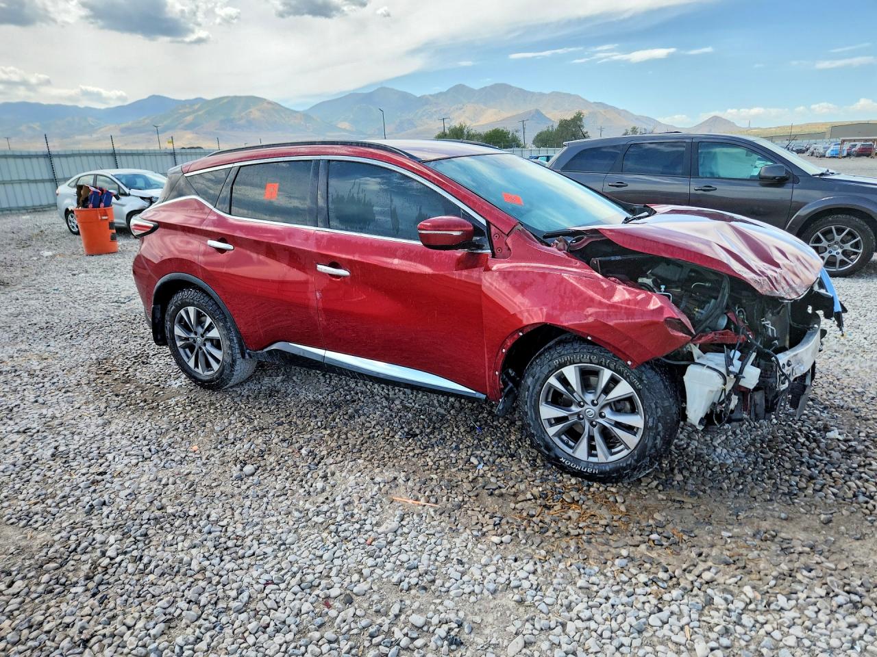 2015 Nissan Murano Sv Бордовый vin: 5N1AZ2MH9FN280126