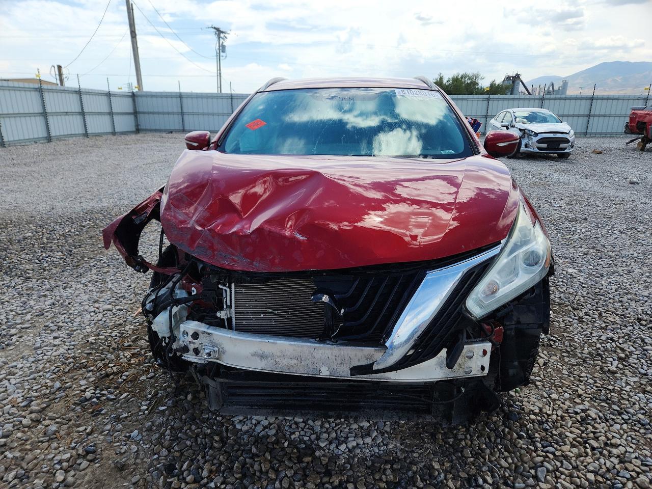 2015 Nissan Murano Sv Бордовый vin: 5N1AZ2MH9FN280126