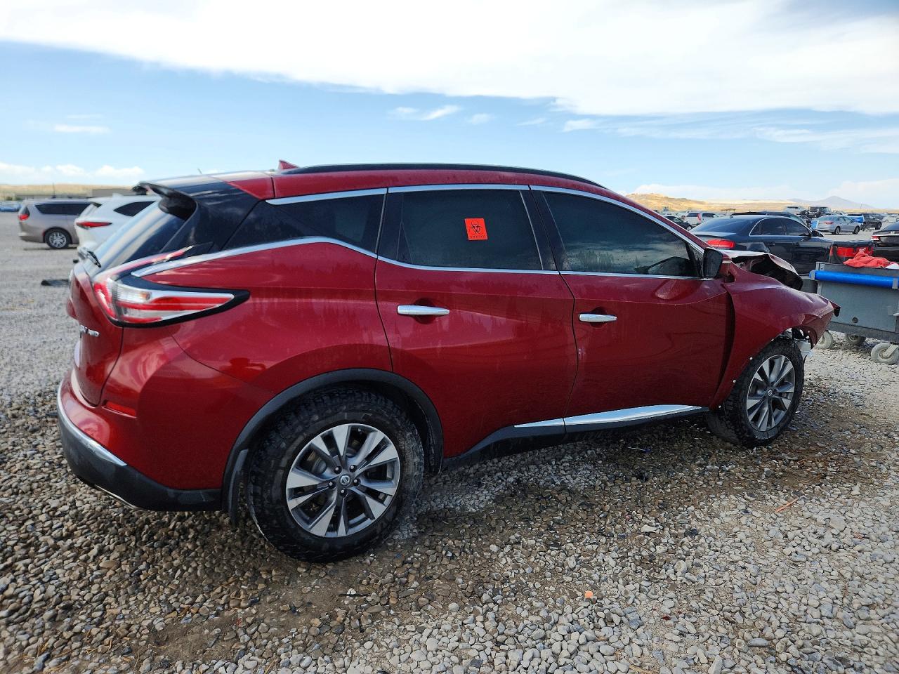 2015 Nissan Murano Sv Бордовый vin: 5N1AZ2MH9FN280126