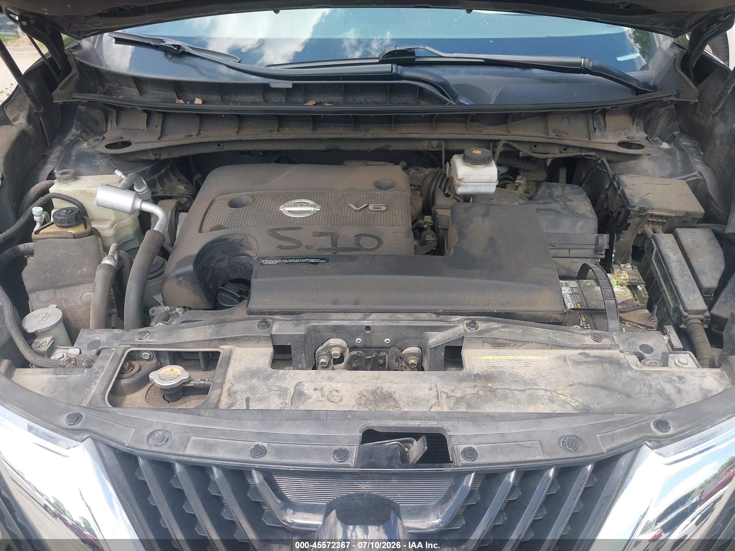2015 Nissan Murano Sl Black vin: 5N1AZ2MH9FN283589