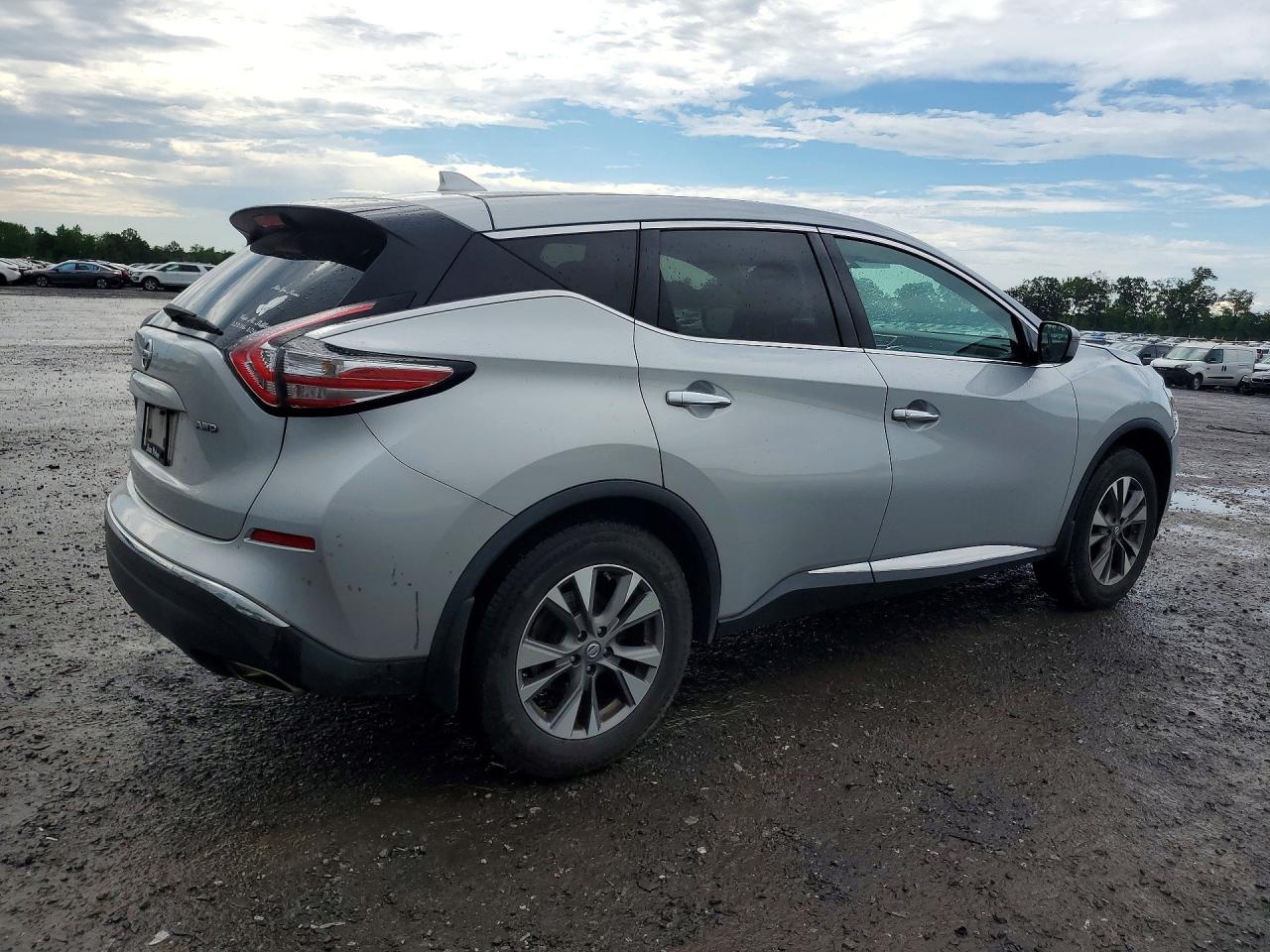 2017 Nissan Murano S Серебряный vin: 5N1AZ2MH9HN190686