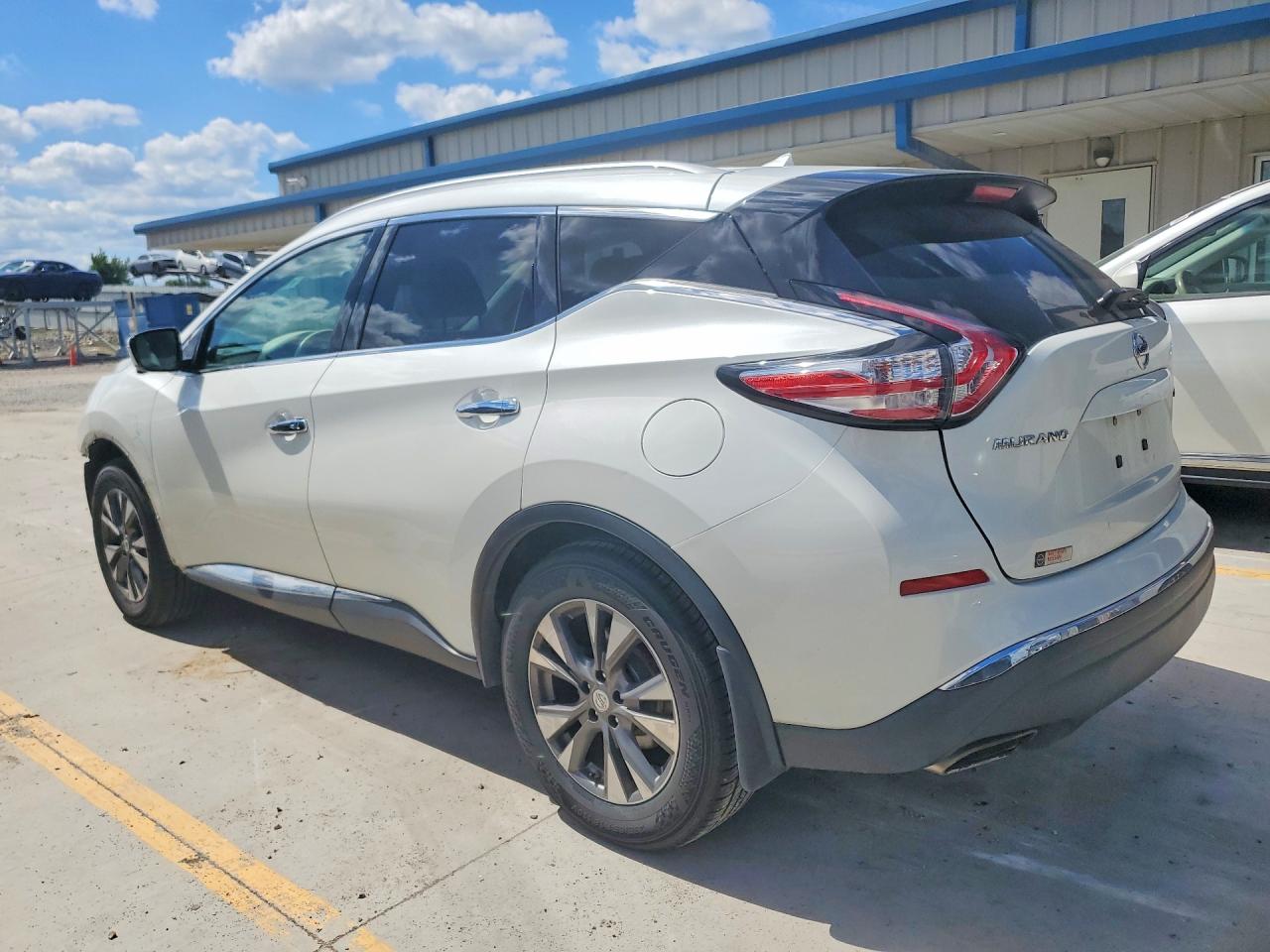2015 Nissan Murano Sl Белый vin: 5N1AZ2MHXFN212725