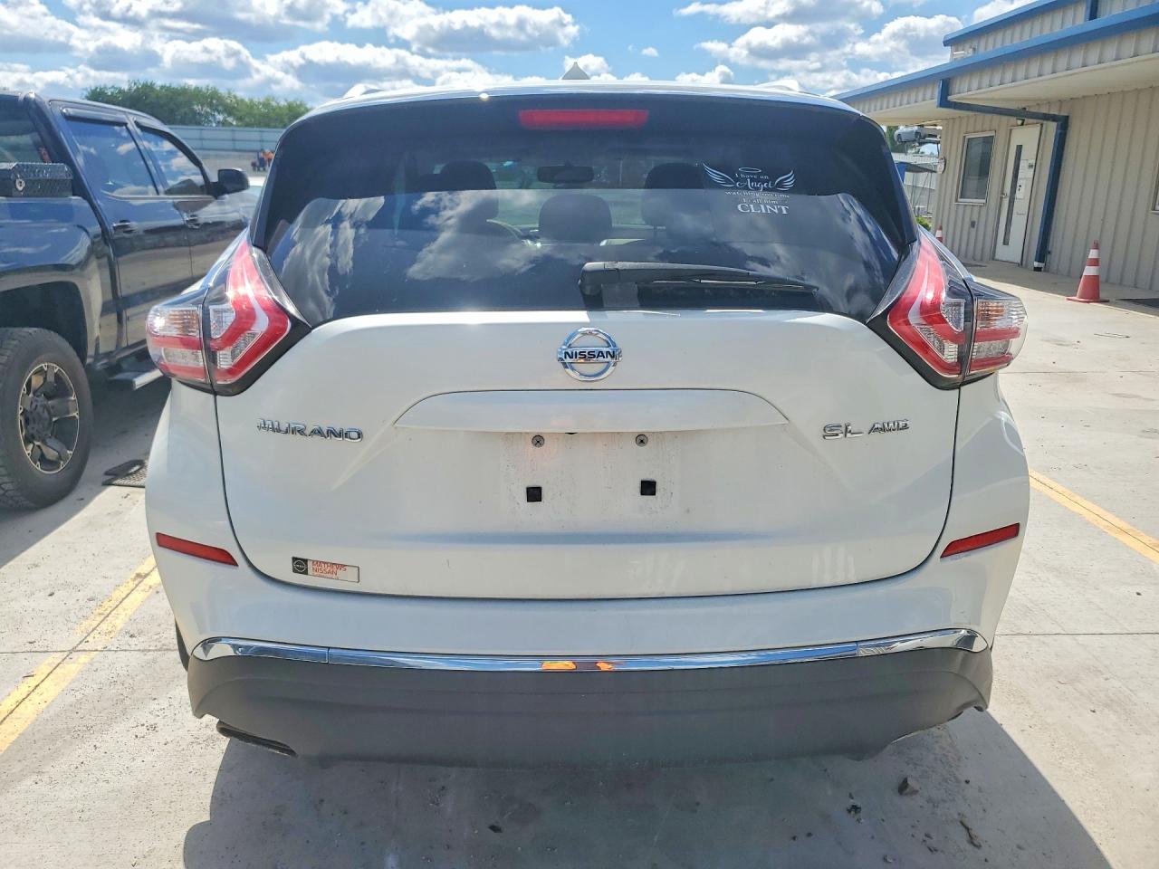 2015 Nissan Murano Sl Белый vin: 5N1AZ2MHXFN212725