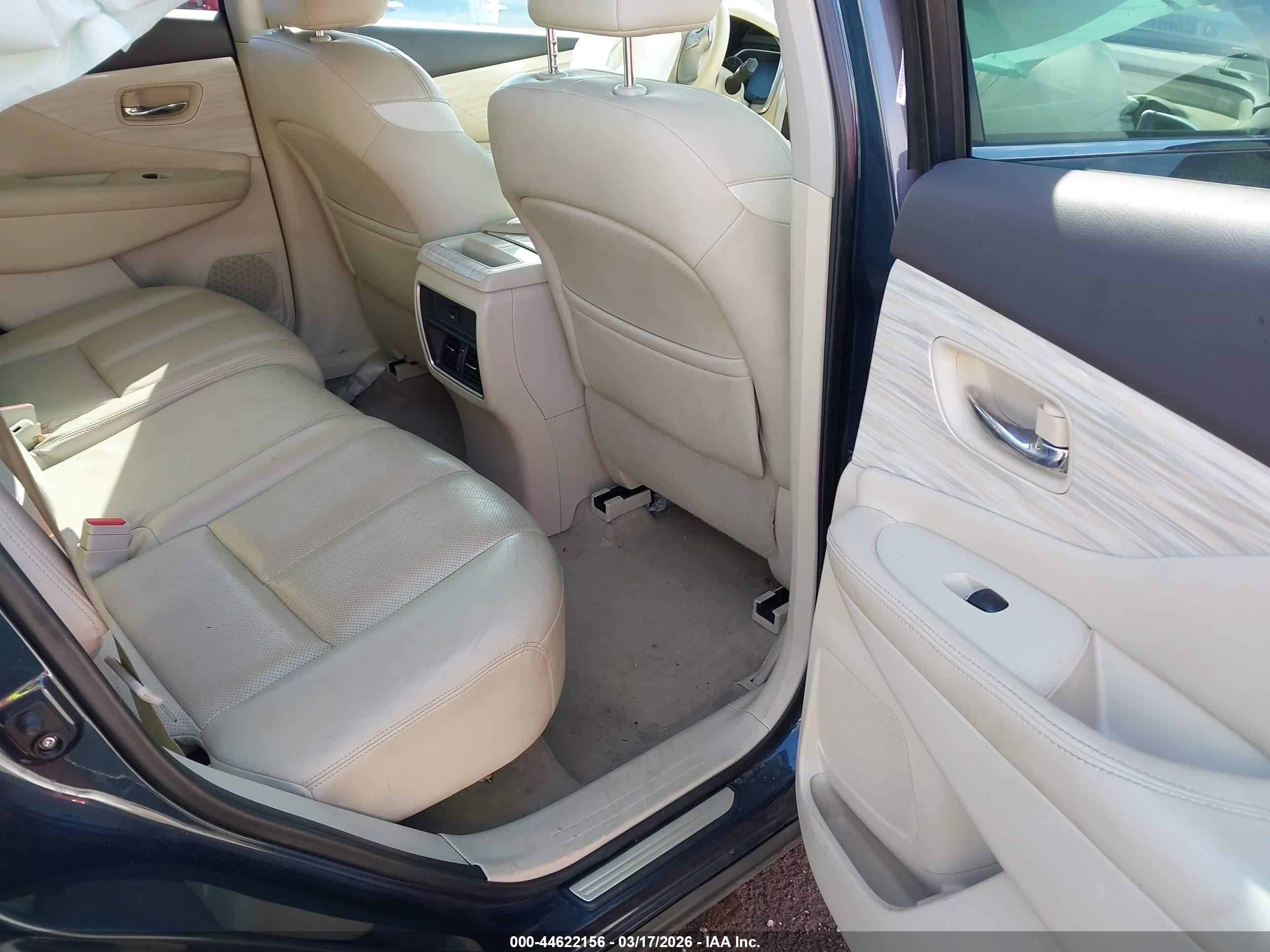 2015 Nissan Murano Sl Blue vin: 5N1AZ2MHXFN215768