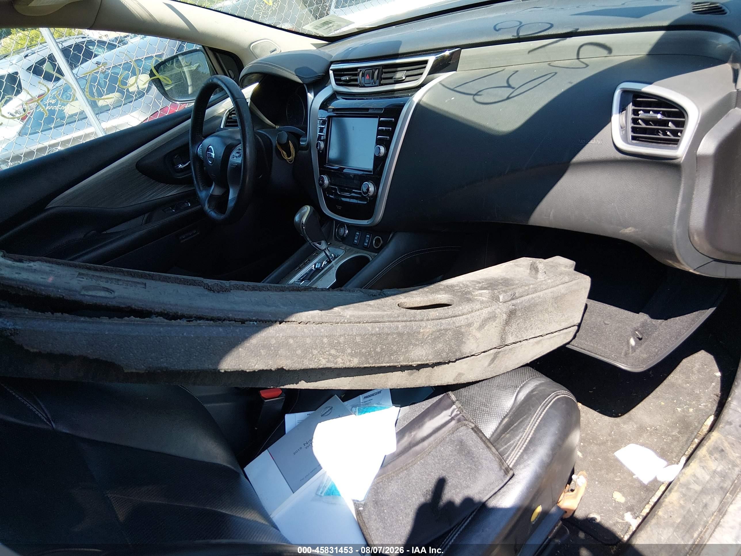 2015 Nissan Murano Sl Gray vin: 5N1AZ2MHXFN224969