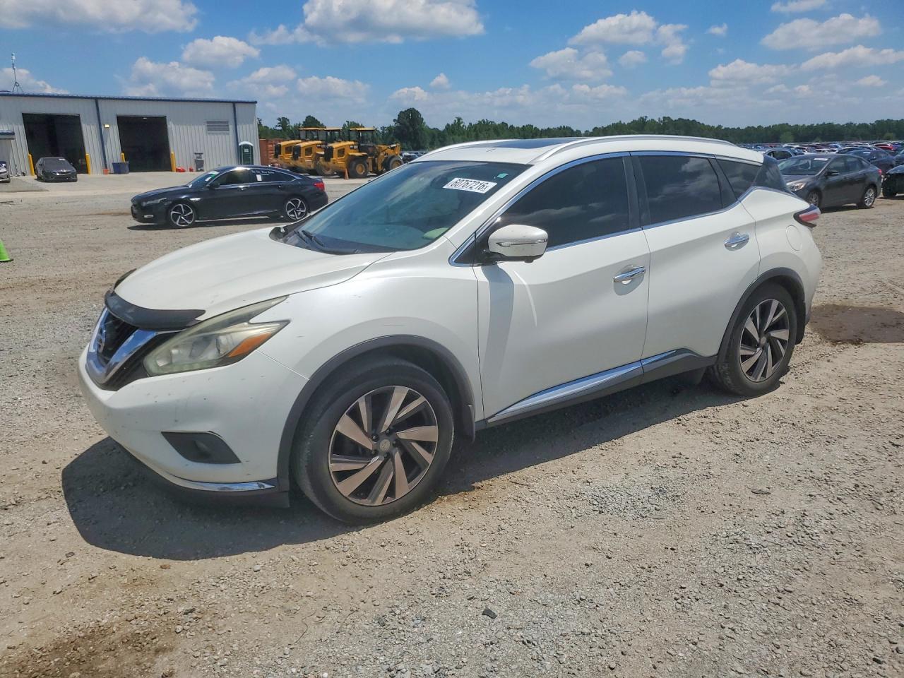 2015 Nissan Murano Platinum White vin: 5N1AZ2MHXFN226060