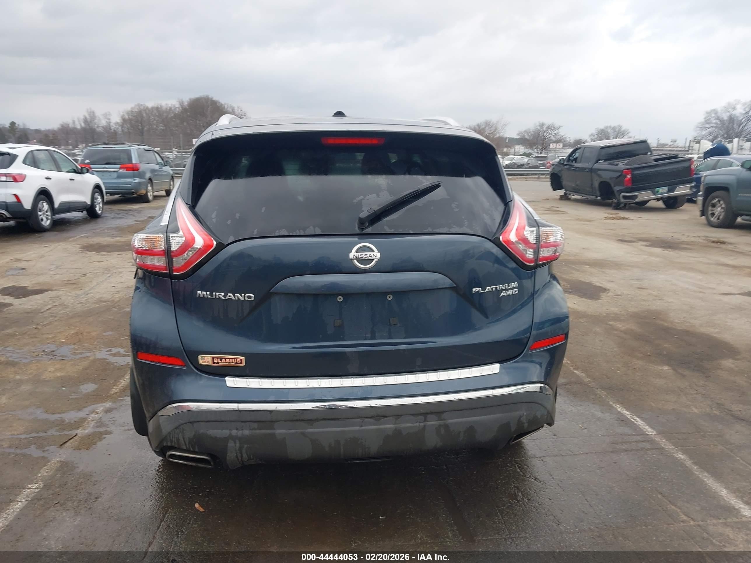 2015 Nissan Murano Platinum Navy vin: 5N1AZ2MHXFN226799
