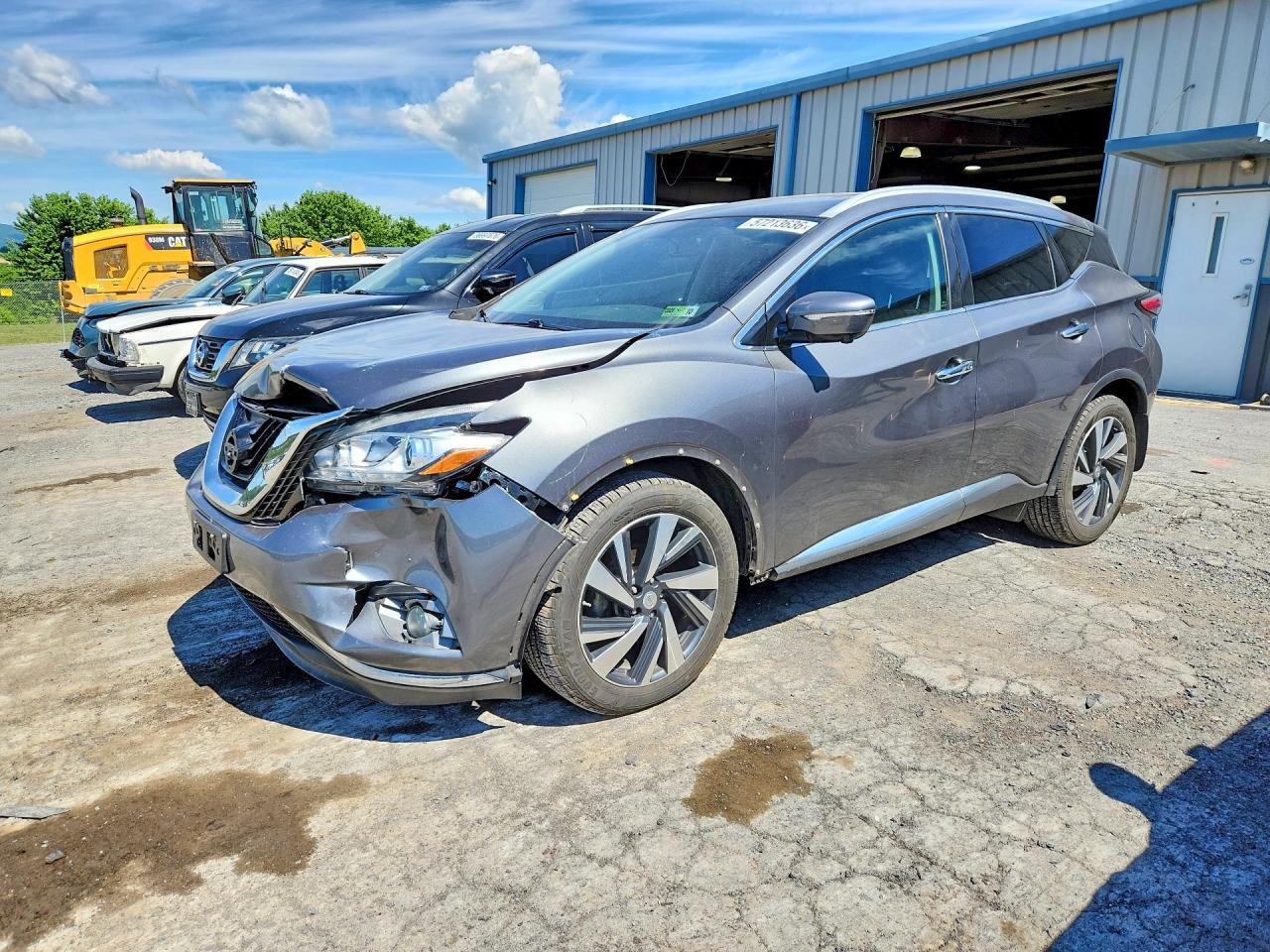 2015 Nissan Murano Platinum Gray vin: 5N1AZ2MHXFN227435