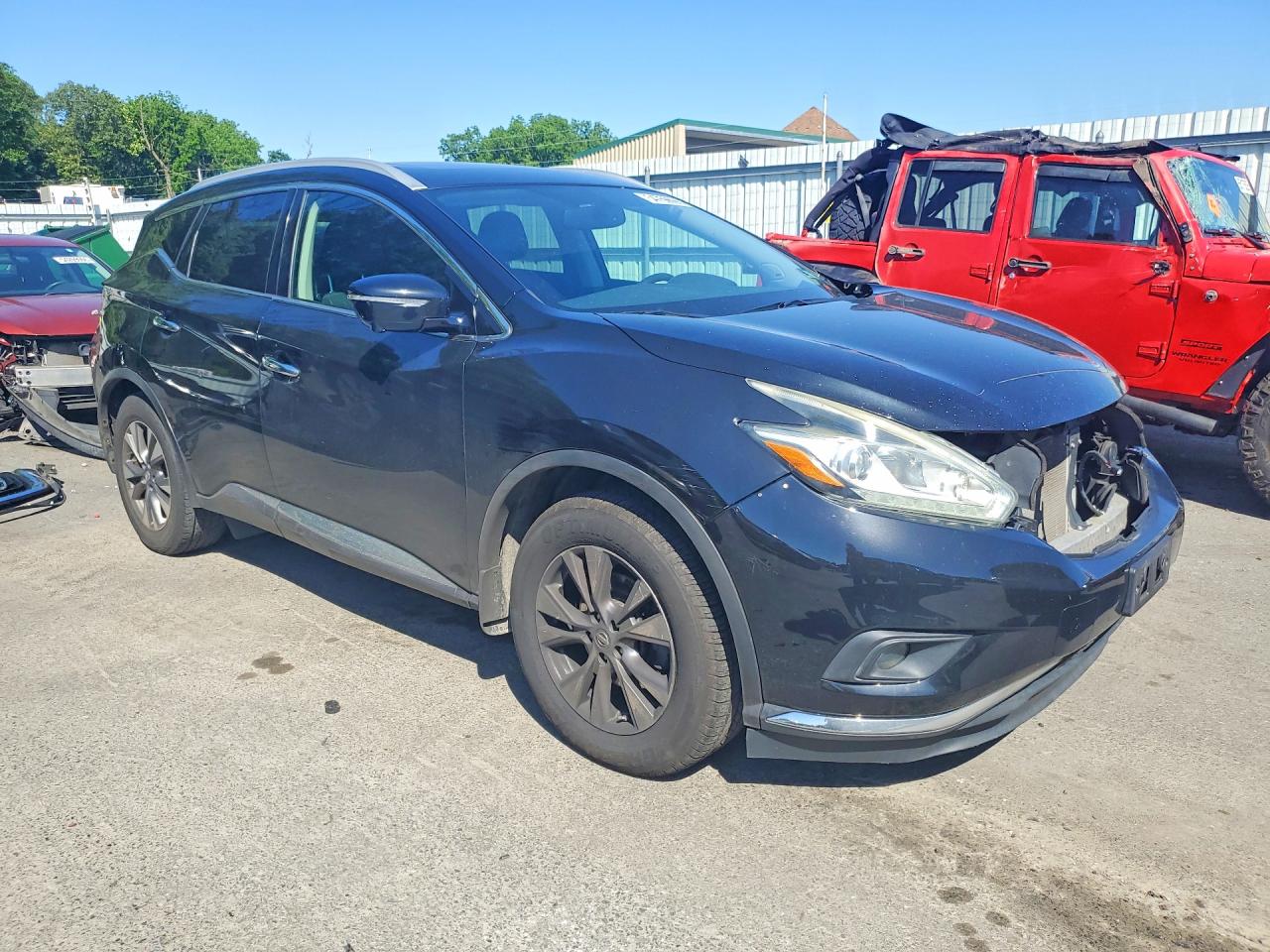 2015 Nissan Murano Sl Black vin: 5N1AZ2MHXFN227970
