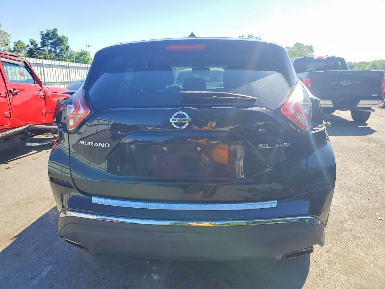 2015 Nissan Murano Sl Black vin: 5N1AZ2MHXFN227970