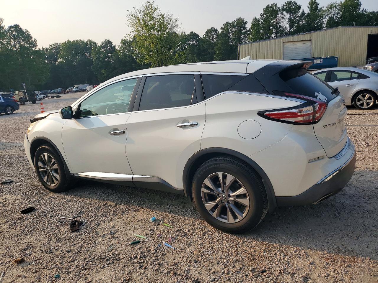 2015 Nissan Murano S White vin: 5N1AZ2MHXFN229251