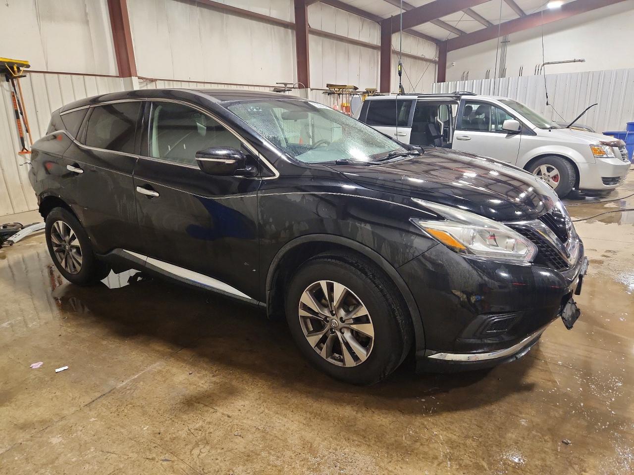 2015 Nissan Murano S Black vin: 5N1AZ2MHXFN232019