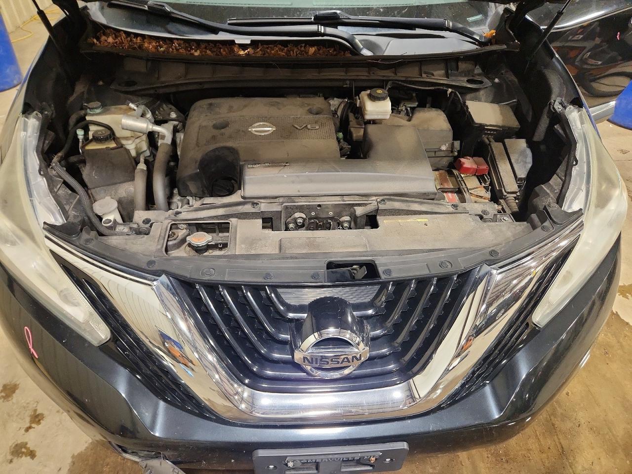 2015 Nissan Murano S Black vin: 5N1AZ2MHXFN232019