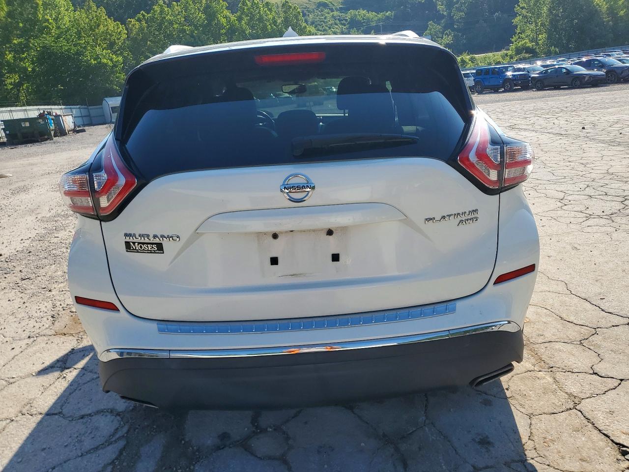 2015 Nissan Murano Platinum White vin: 5N1AZ2MHXFN235342