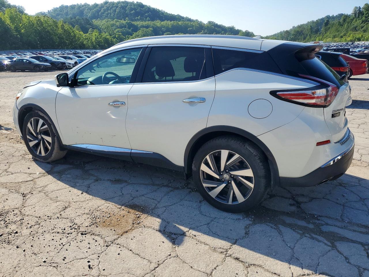 2015 Nissan Murano Platinum White vin: 5N1AZ2MHXFN235342