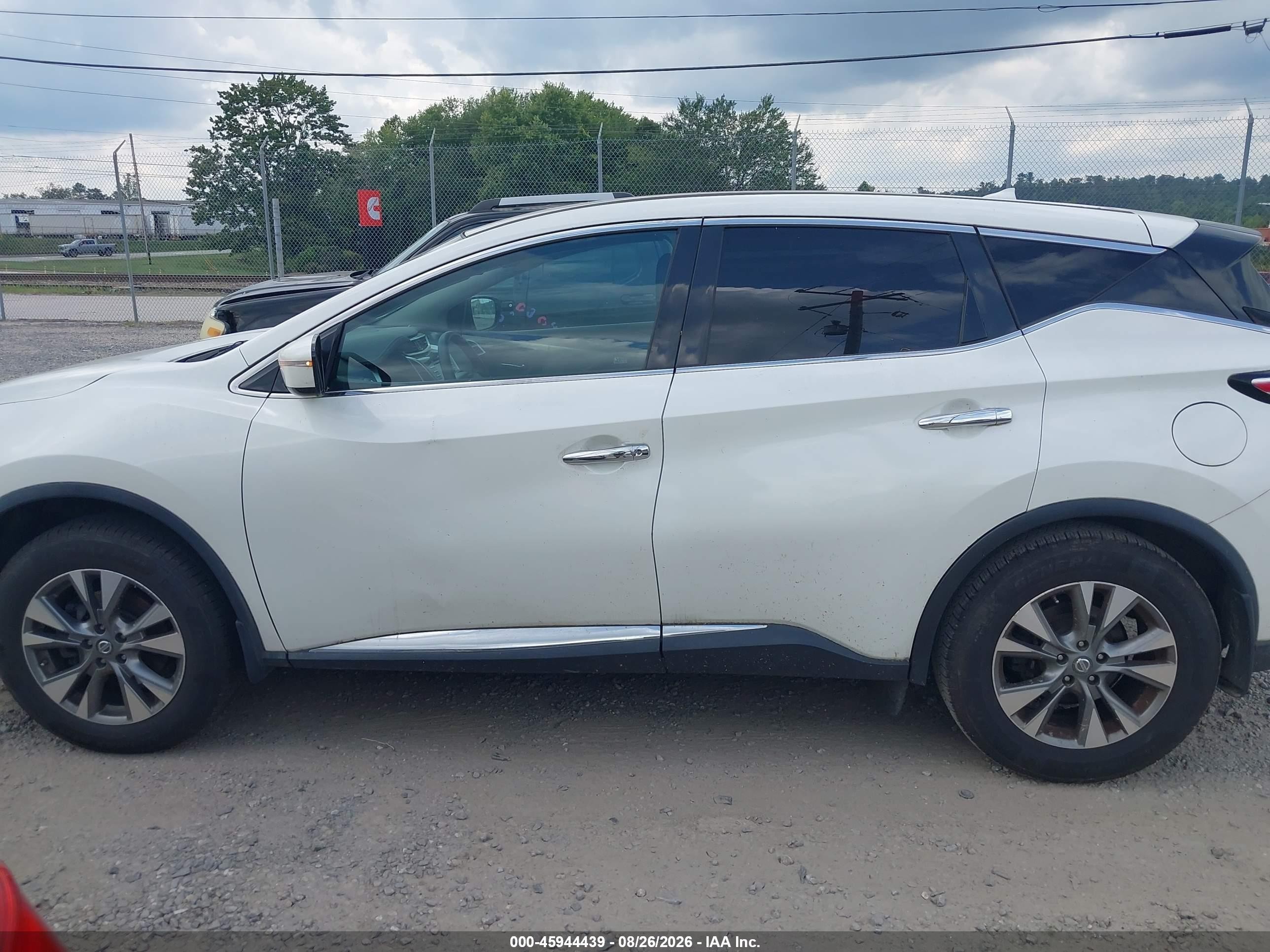 2015 Nissan Murano S White vin: 5N1AZ2MHXFN258832