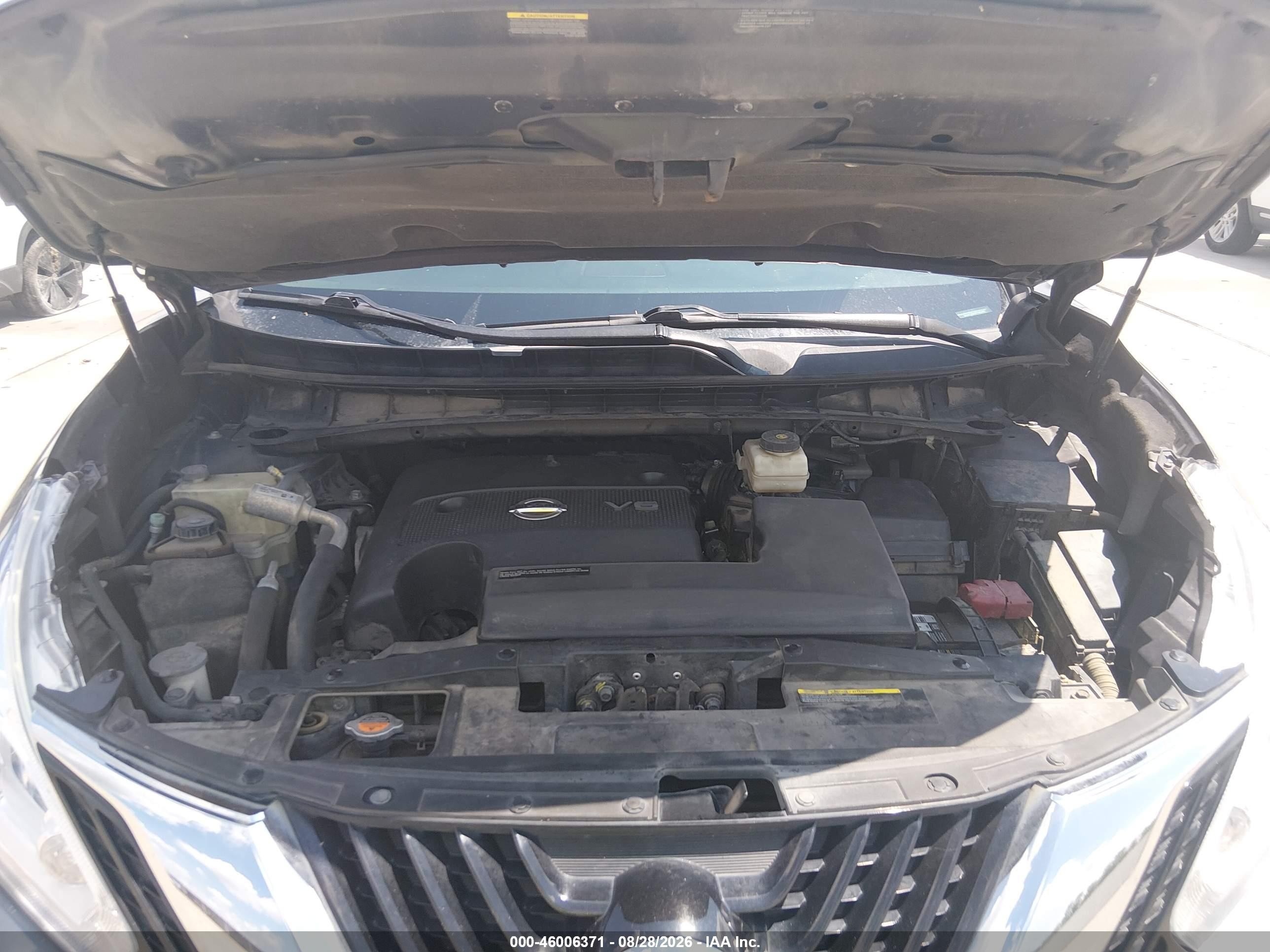 2015 Nissan Murano Sl Серый vin: 5N1AZ2MHXFN262461
