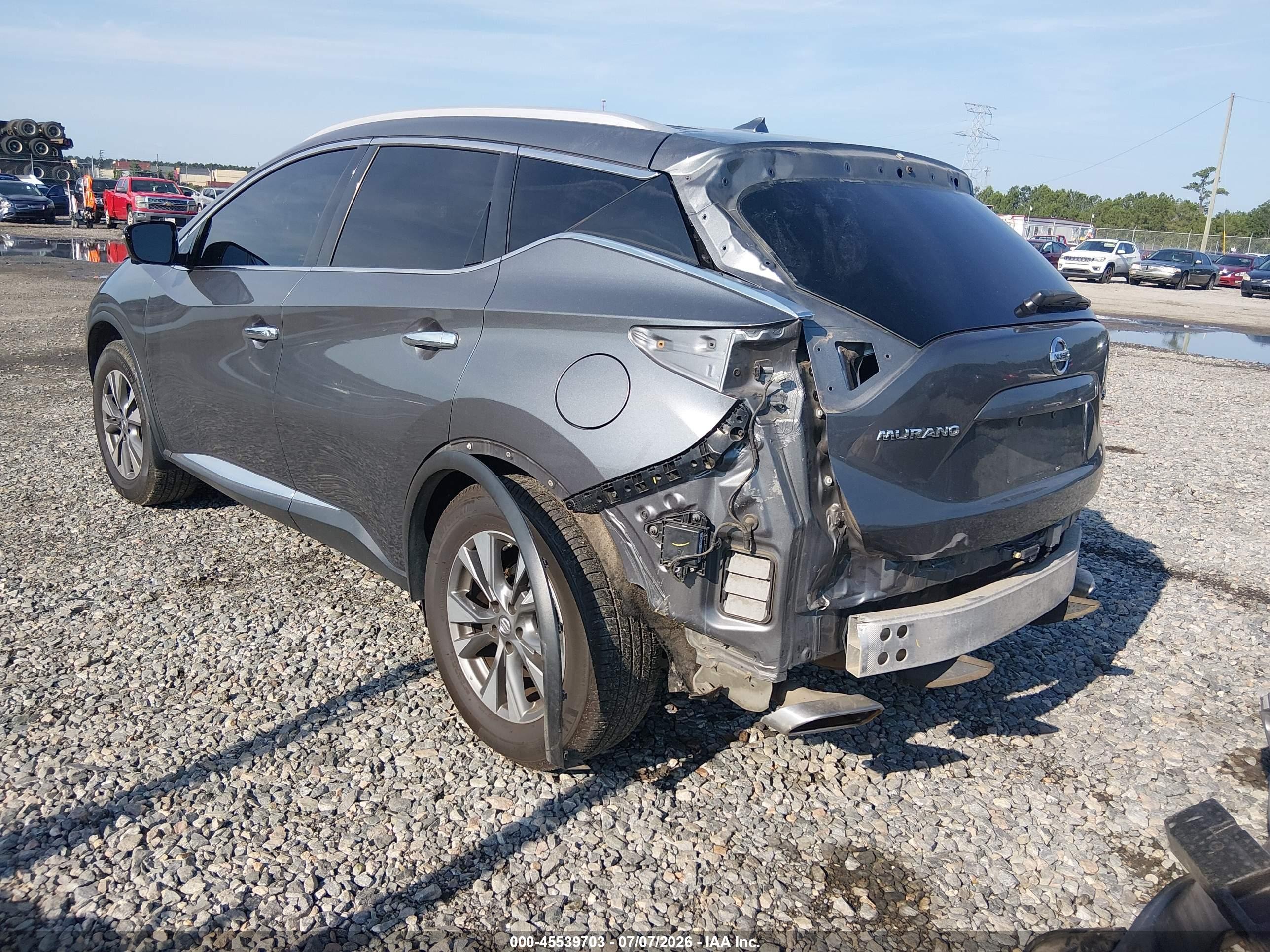 2015 Nissan Murano Sl Серый vin: 5N1AZ2MHXFN263111