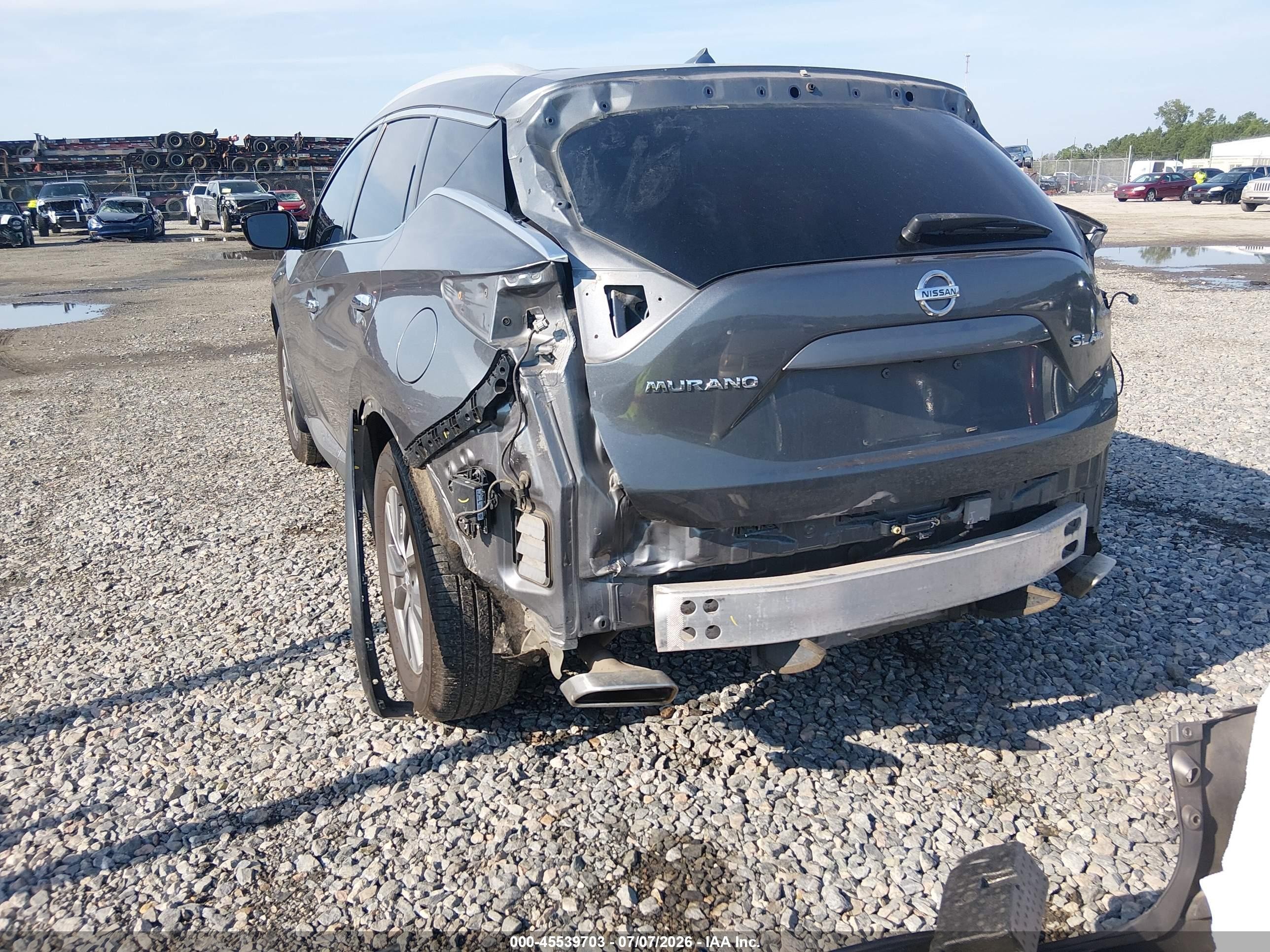 2015 Nissan Murano Sl Серый vin: 5N1AZ2MHXFN263111